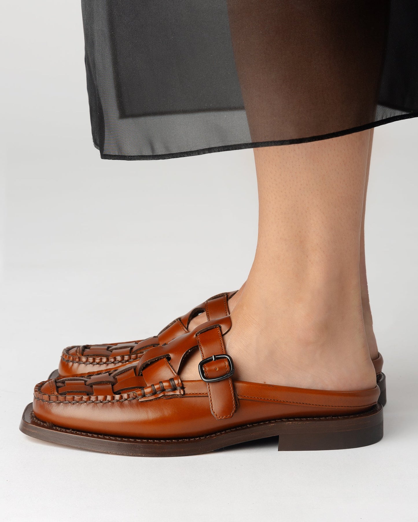 Hereu Hot Sale BONELL - Woven T-bar Mule Loafer - Women