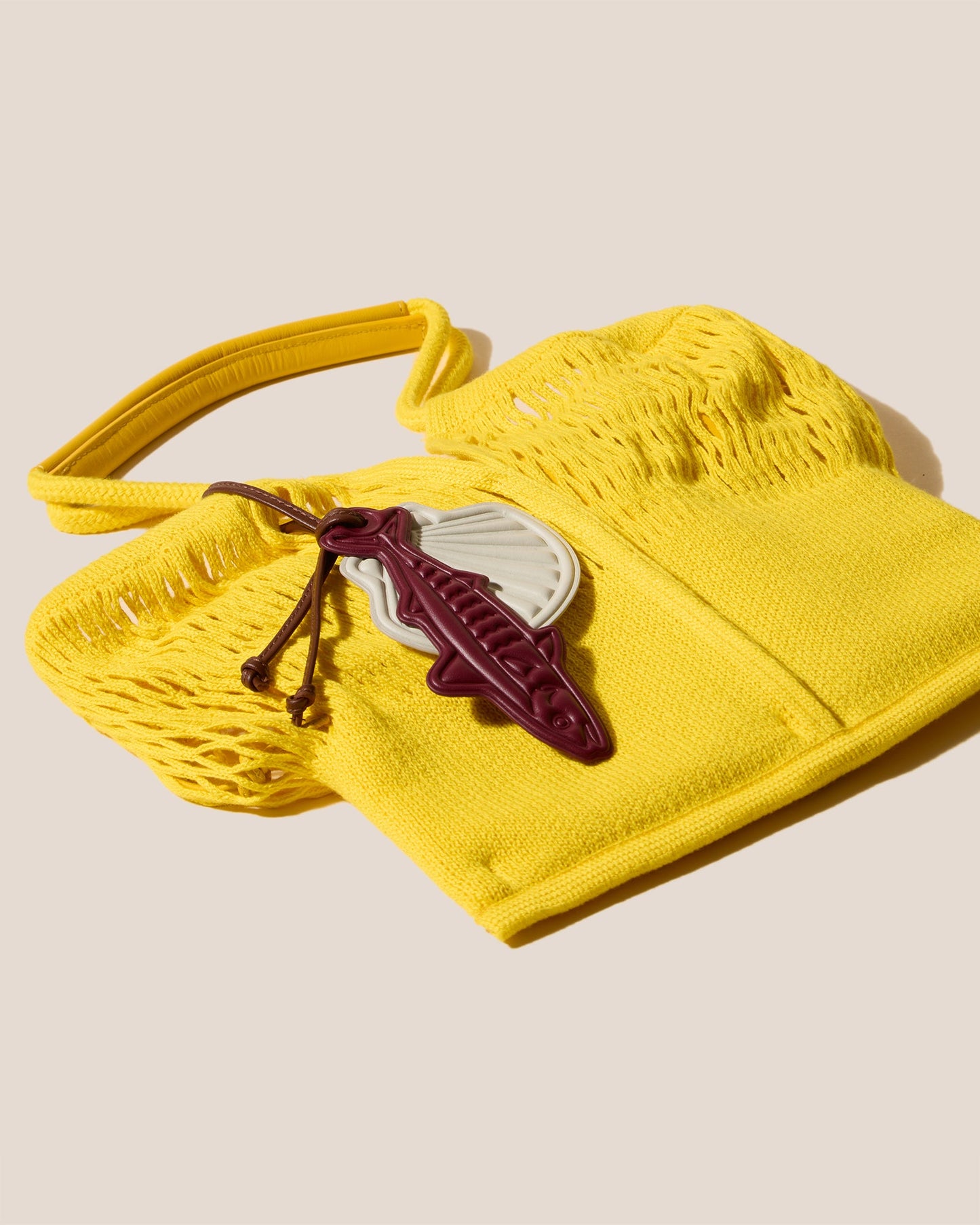 Hereu On sale CALELLA FILT S CHARM - Knitted Cotton Net Bag - Women