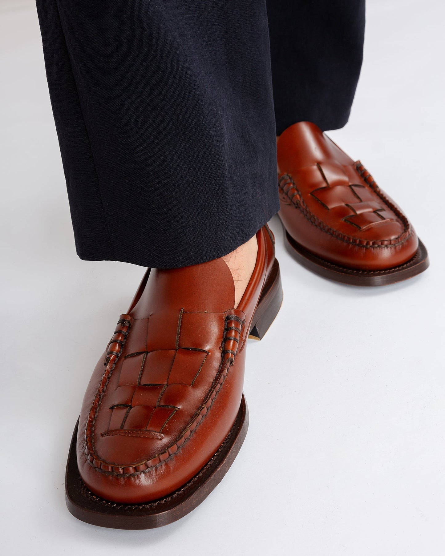 Hereu Outlet NOMBELA - Interwoven Detail Slip-On Loafer - Men