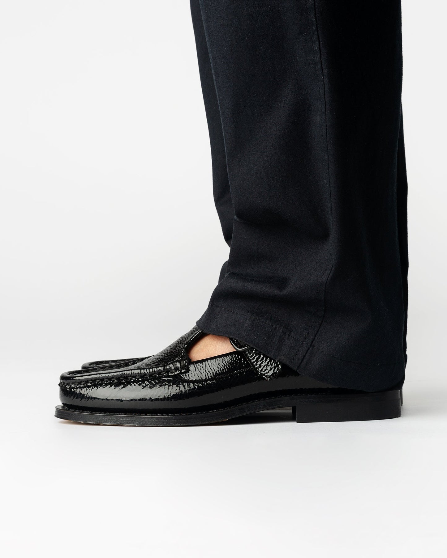 Hereu Outlet ALBER CRINKLED GLOSSY - T-bar Loafer - Women
