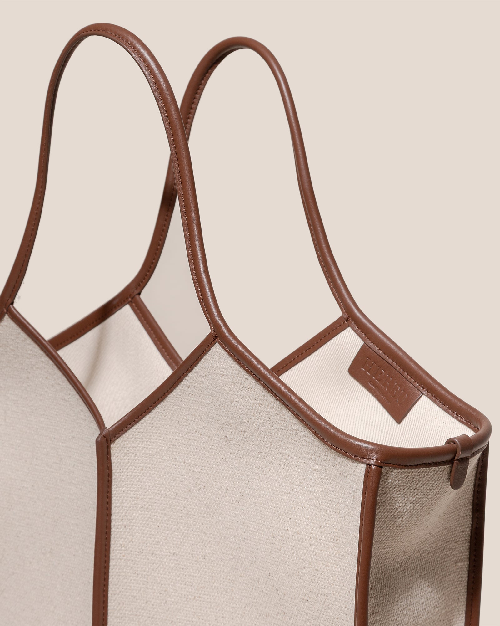 Hereu Discount CALELLA SQUARED MEDIUM CANVAS - Leather-trimmed Tote Bag - Men|Women