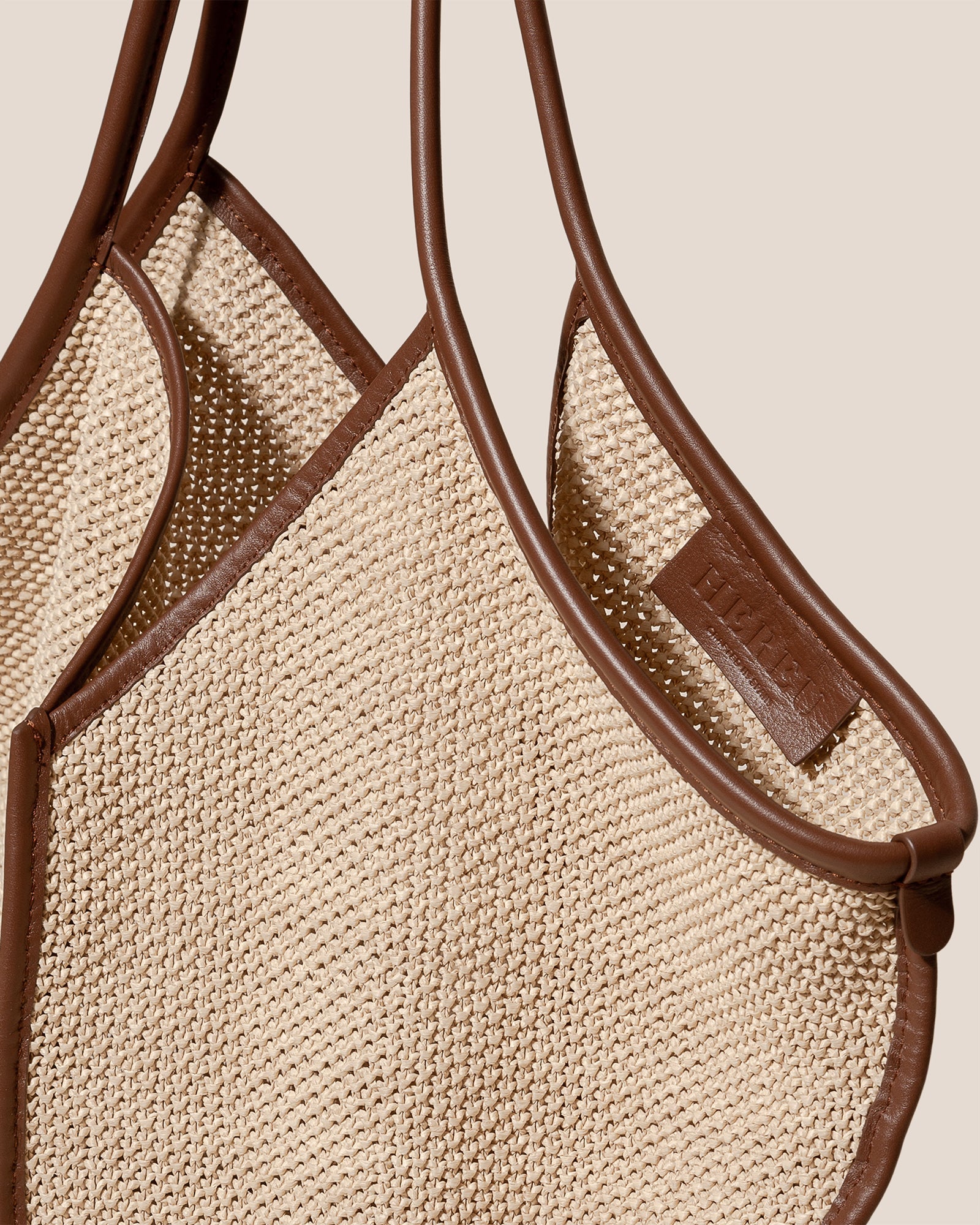 Hereu US CALELLA SOFT RAFFIA - Leather-trimmed Tote Bag - Men|Women