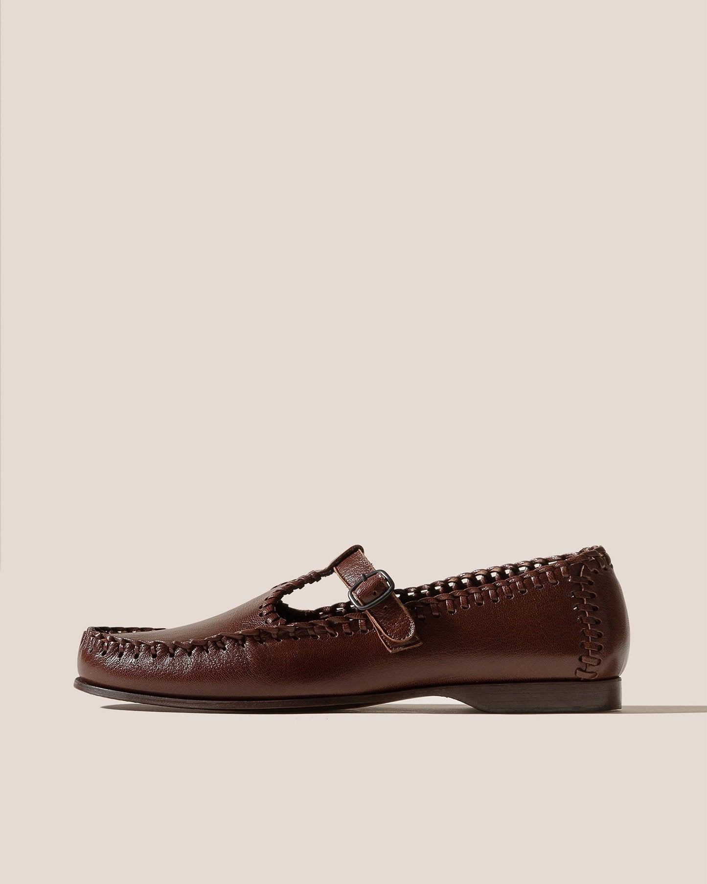 Hereu Discount ALCOVER SUPPLE SHINY - Braided Seams T-bar Loafer - Women