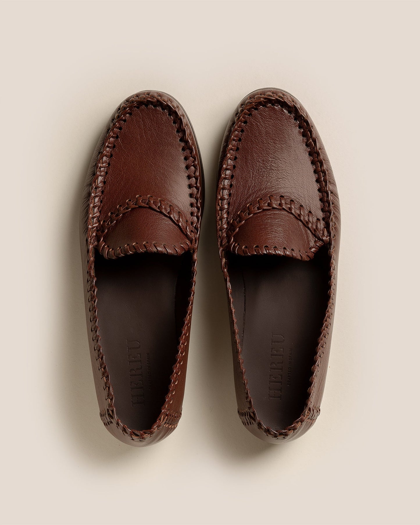 Hereu Sale SASTRE SUPPLE SHINY - Braided Seam Slip-On Loafer - Women