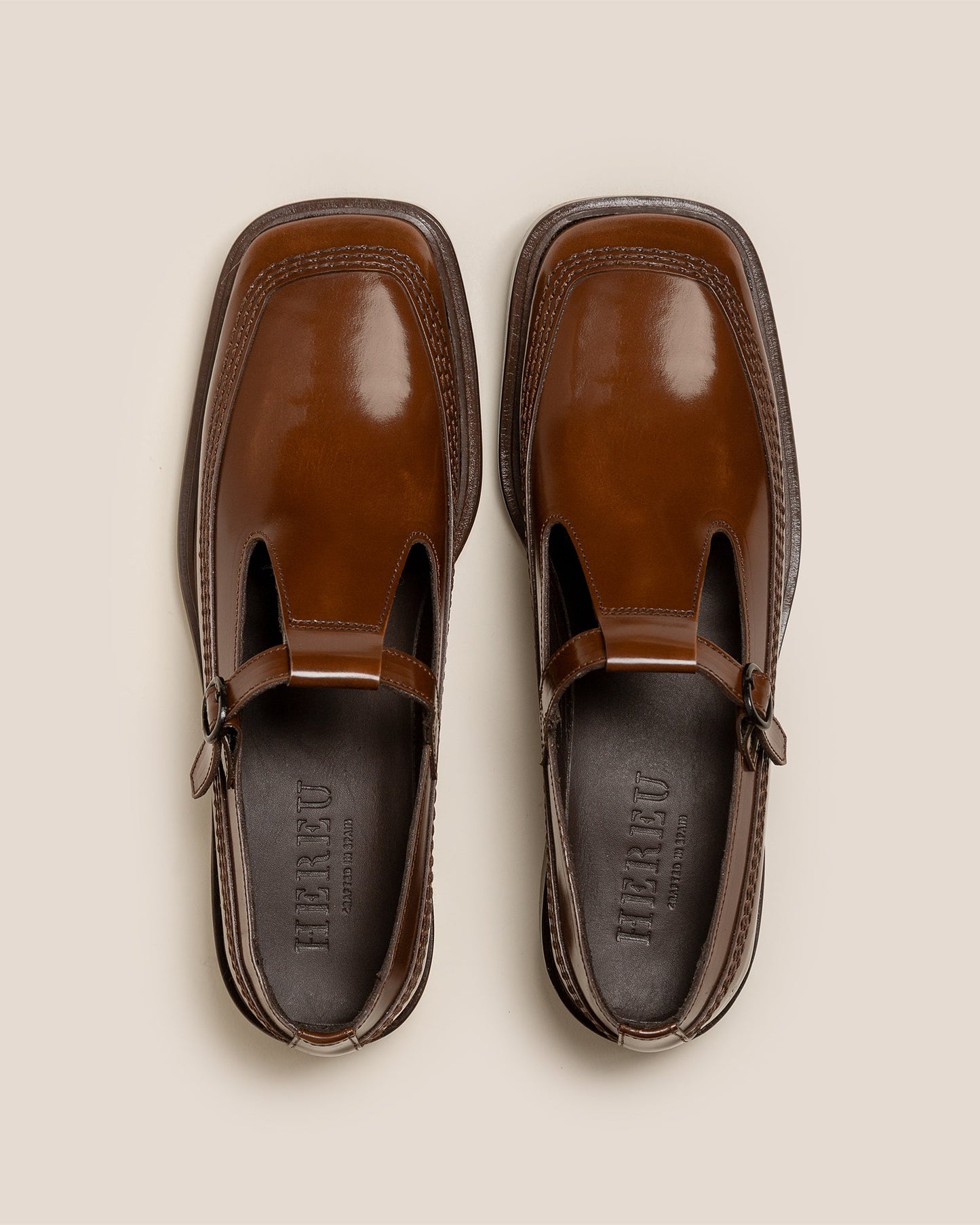 Hereu Outlet LLUISA POLISHED - T-bar Loafer - Women