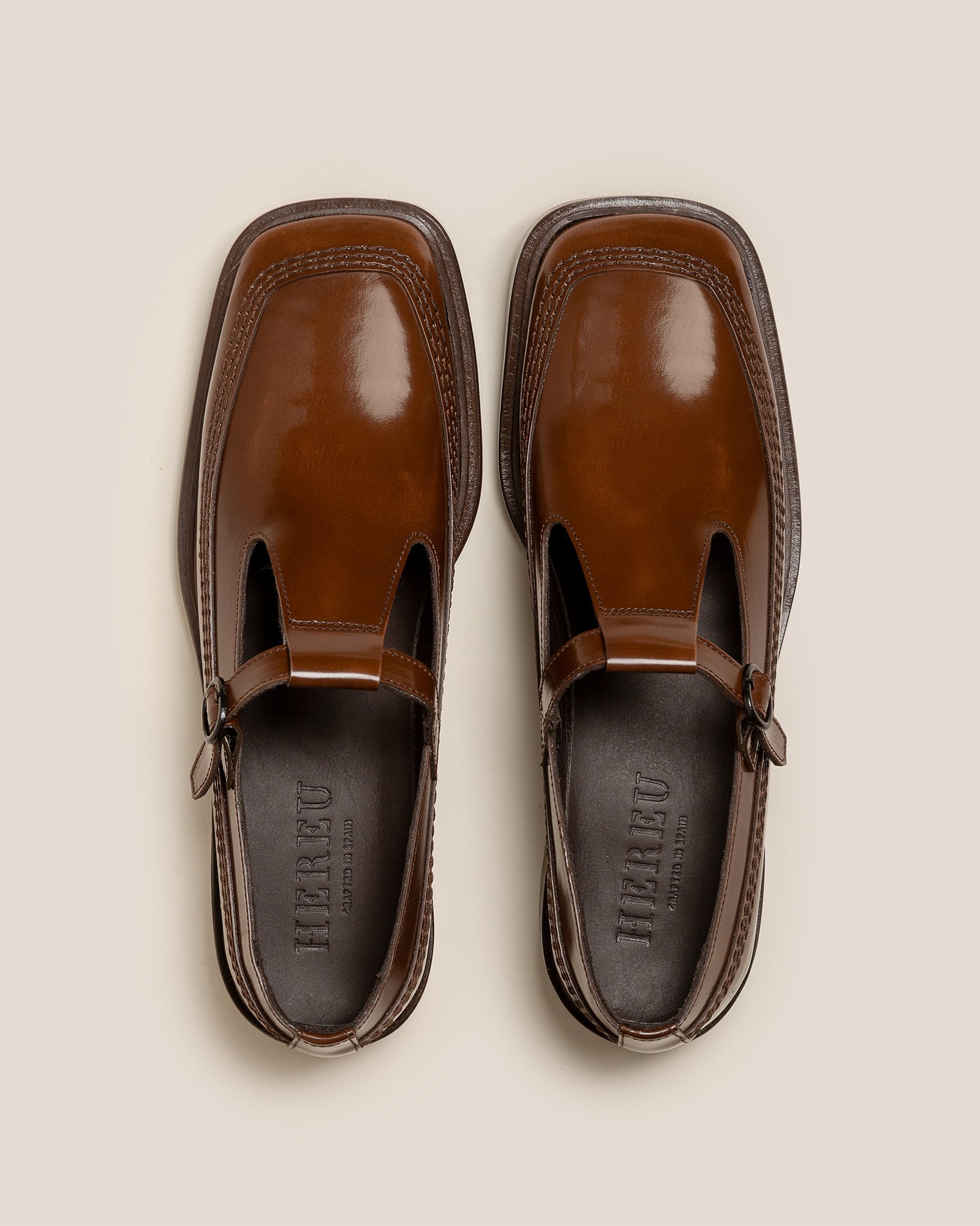 Hereu Outlet LLUISA POLISHED - T-bar Loafer - Women