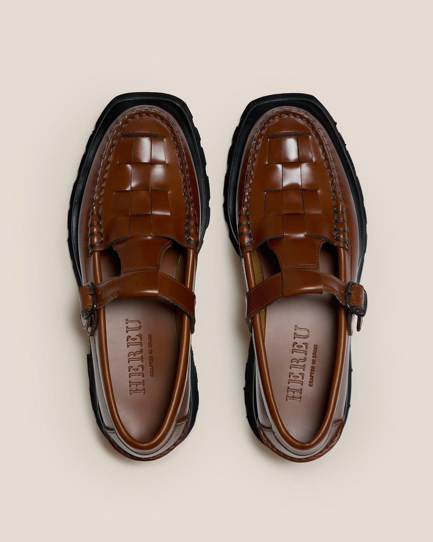 Hereu US SOLLER SPORT - Tread Sole T-Bar Loafer - Women