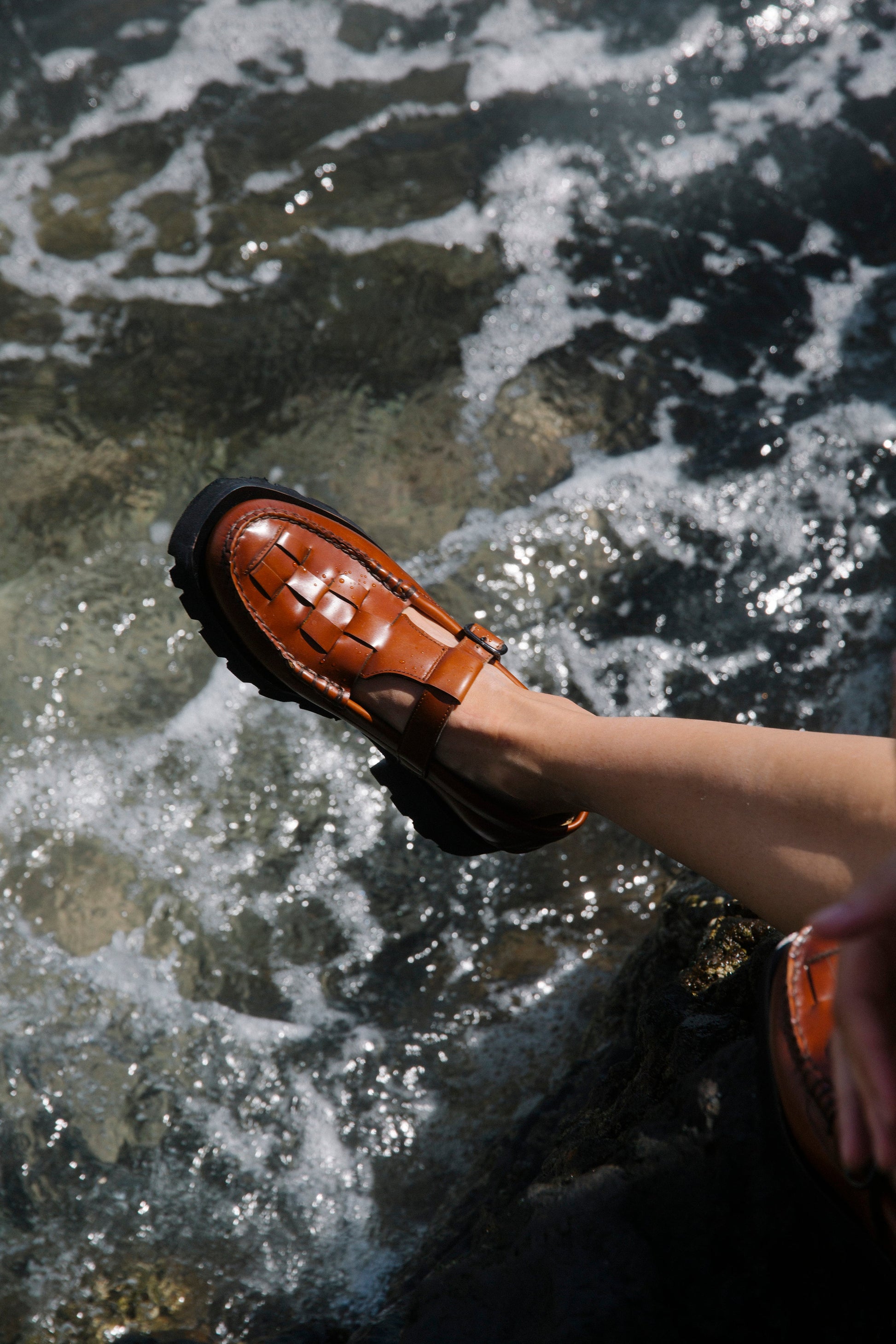 Hereu US SOLLER SPORT - Tread Sole T-Bar Loafer - Women