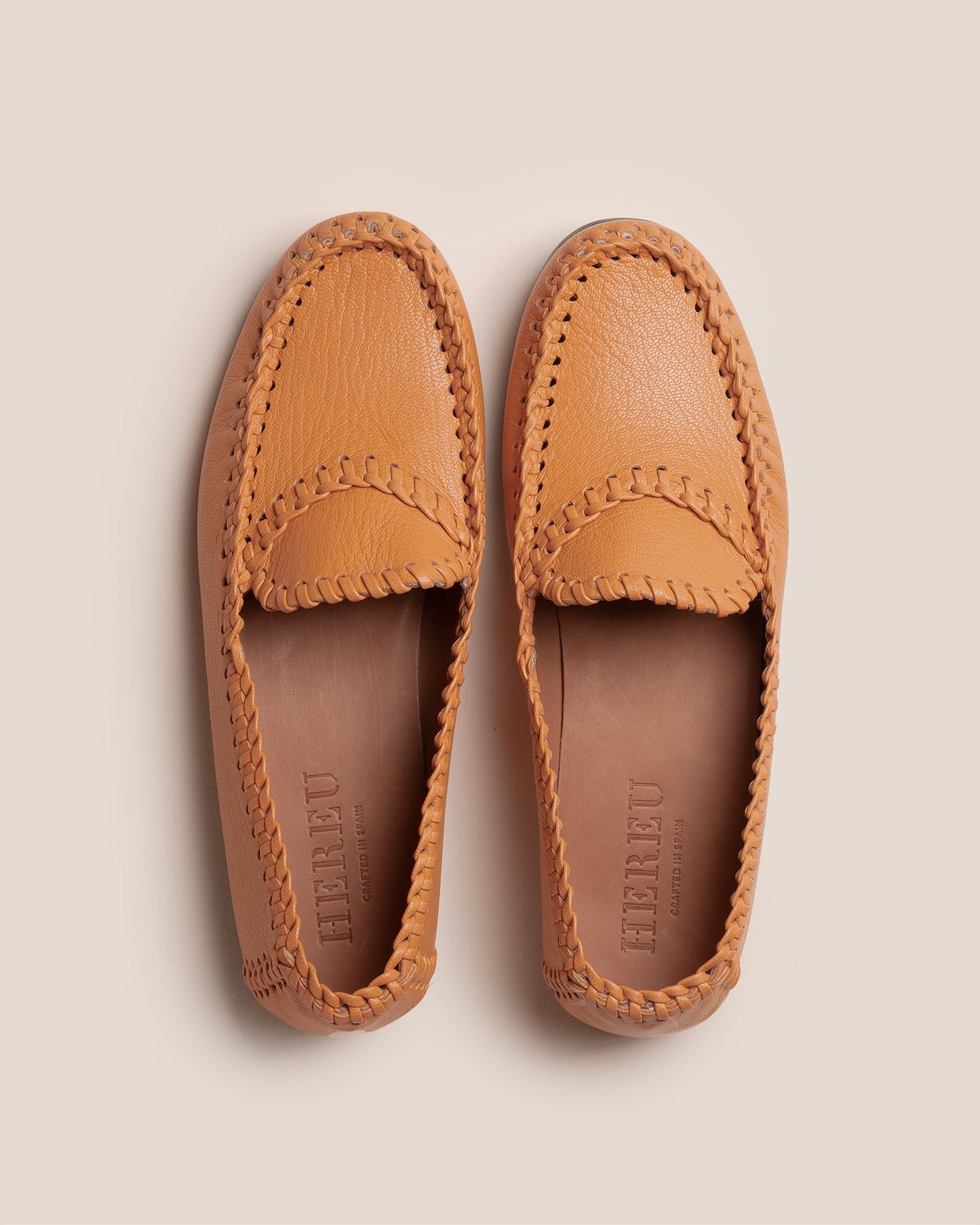 Hereu New SASTRE SUPPLE SHINY - Braided Seam Slip-On Loafer - Women