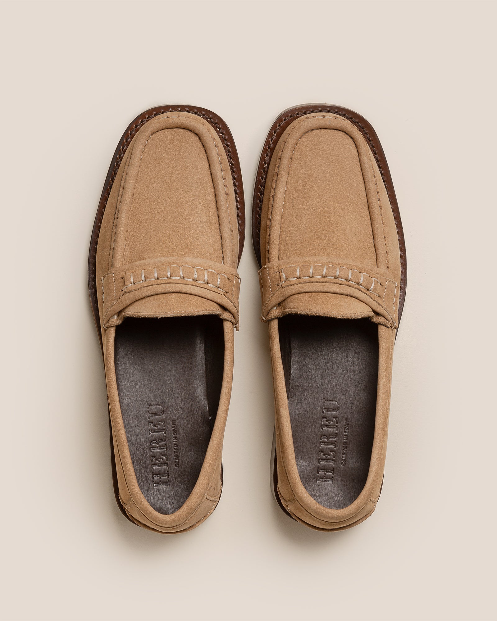Hereu BORADA BORDON NUBUCK - Slip-on Moc Toe Loafer - Women