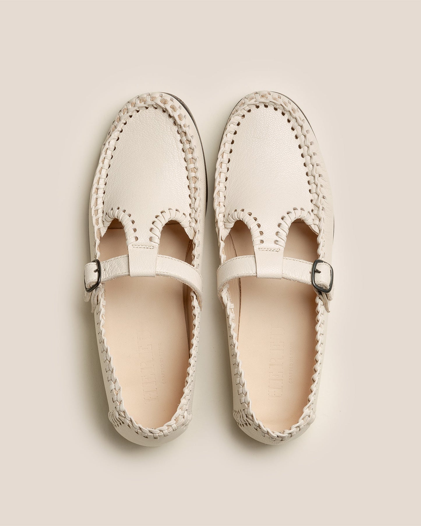 Hereu Sale ALCOVER SUPPLE SHINY - Braided Seams T-bar Loafer - Women