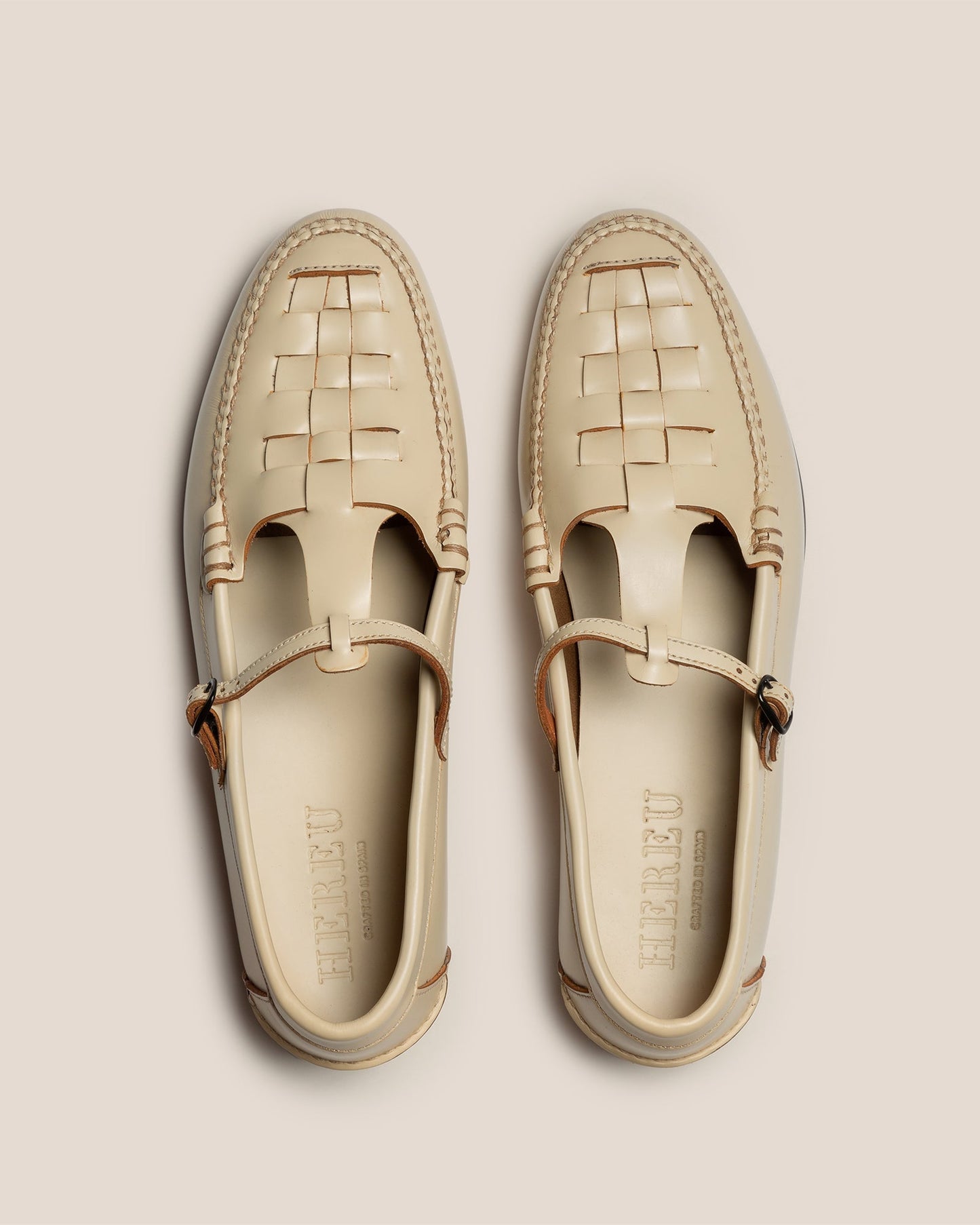 Hereu New MAQUEDA - Interwoven T-Bar Loafer - Women