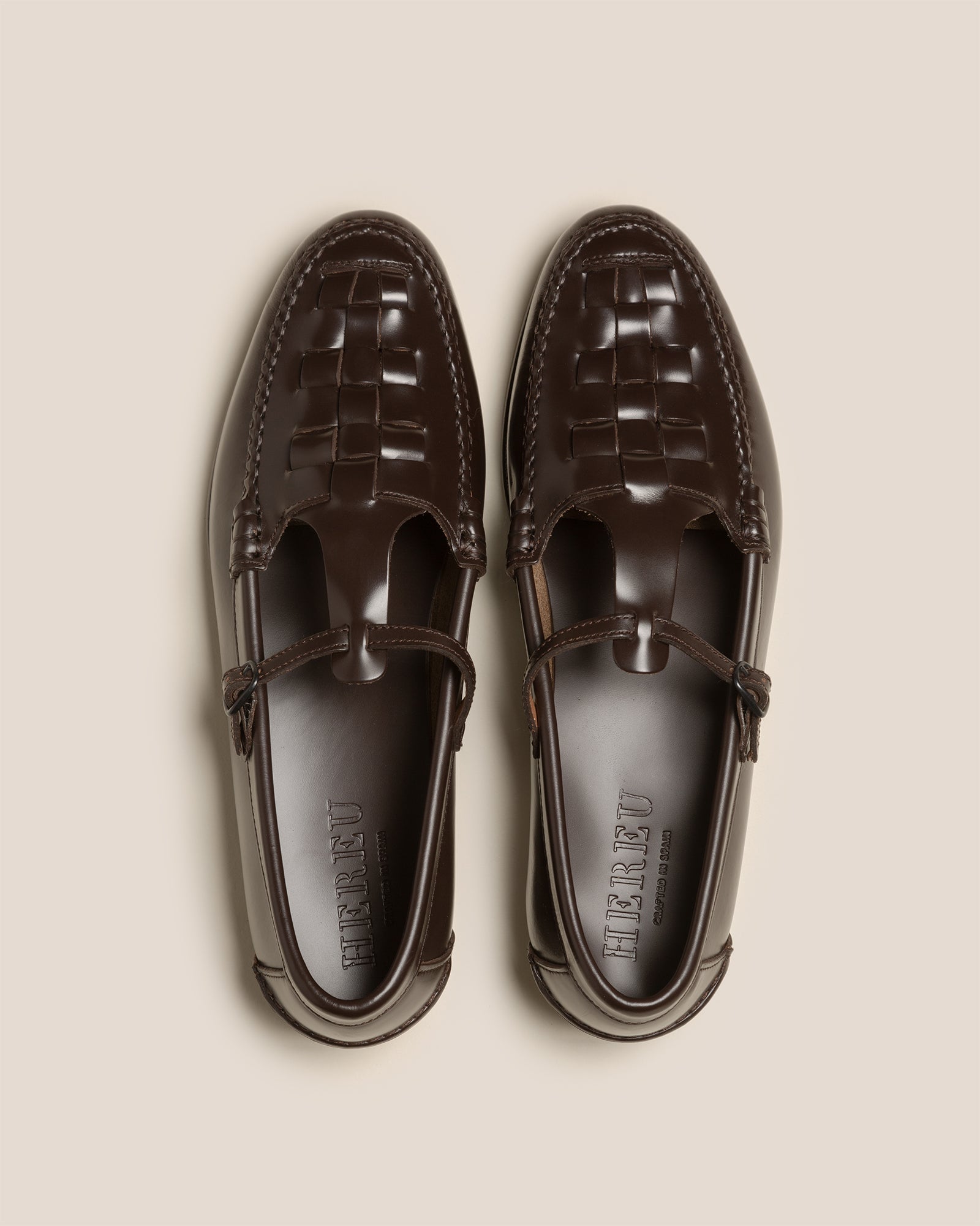 Hereu Hot Sale MAQUEDA - Interwoven T-Bar Loafer - Women