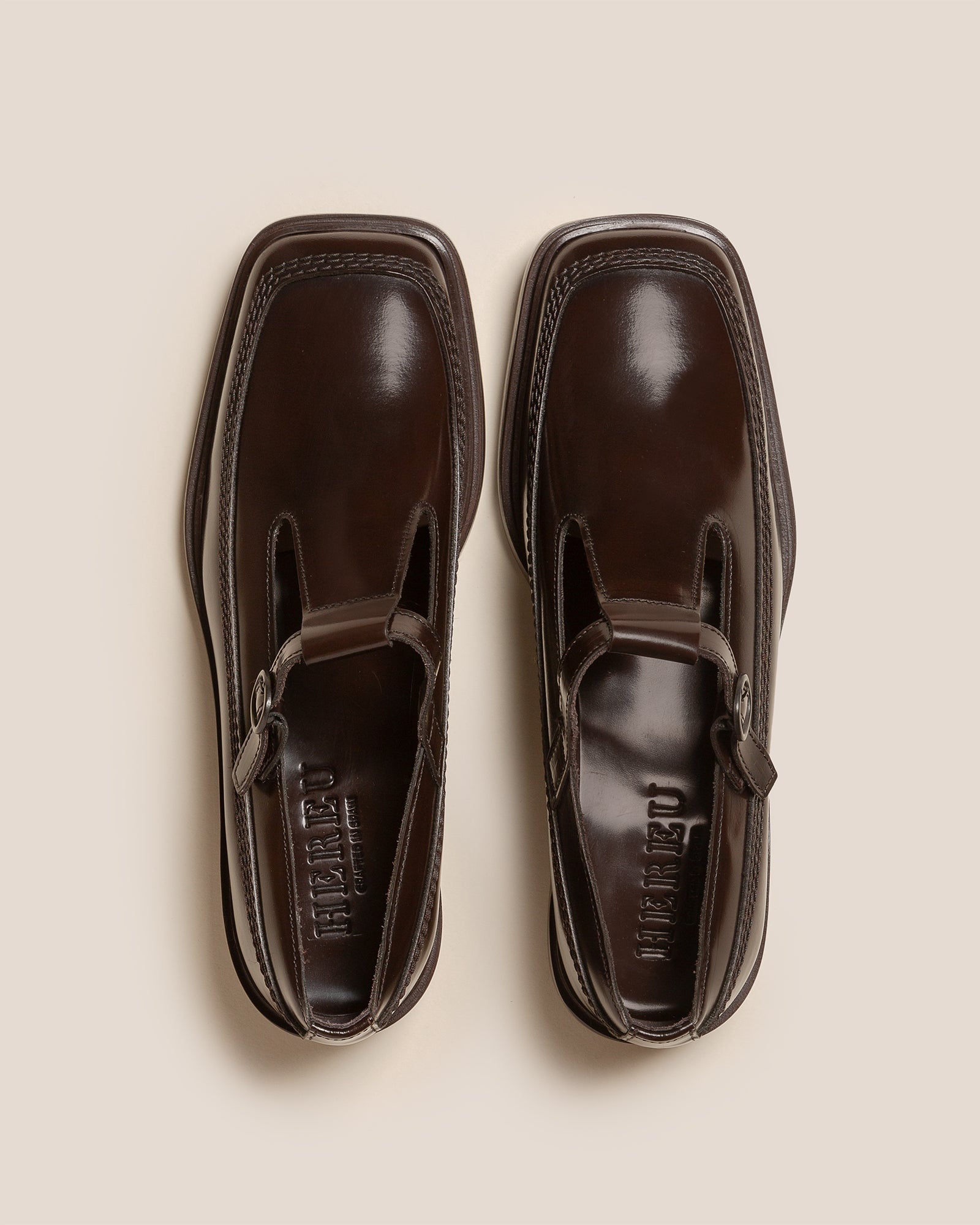 Hereu Online LLUISA POLISHED - T-bar Loafer - Women