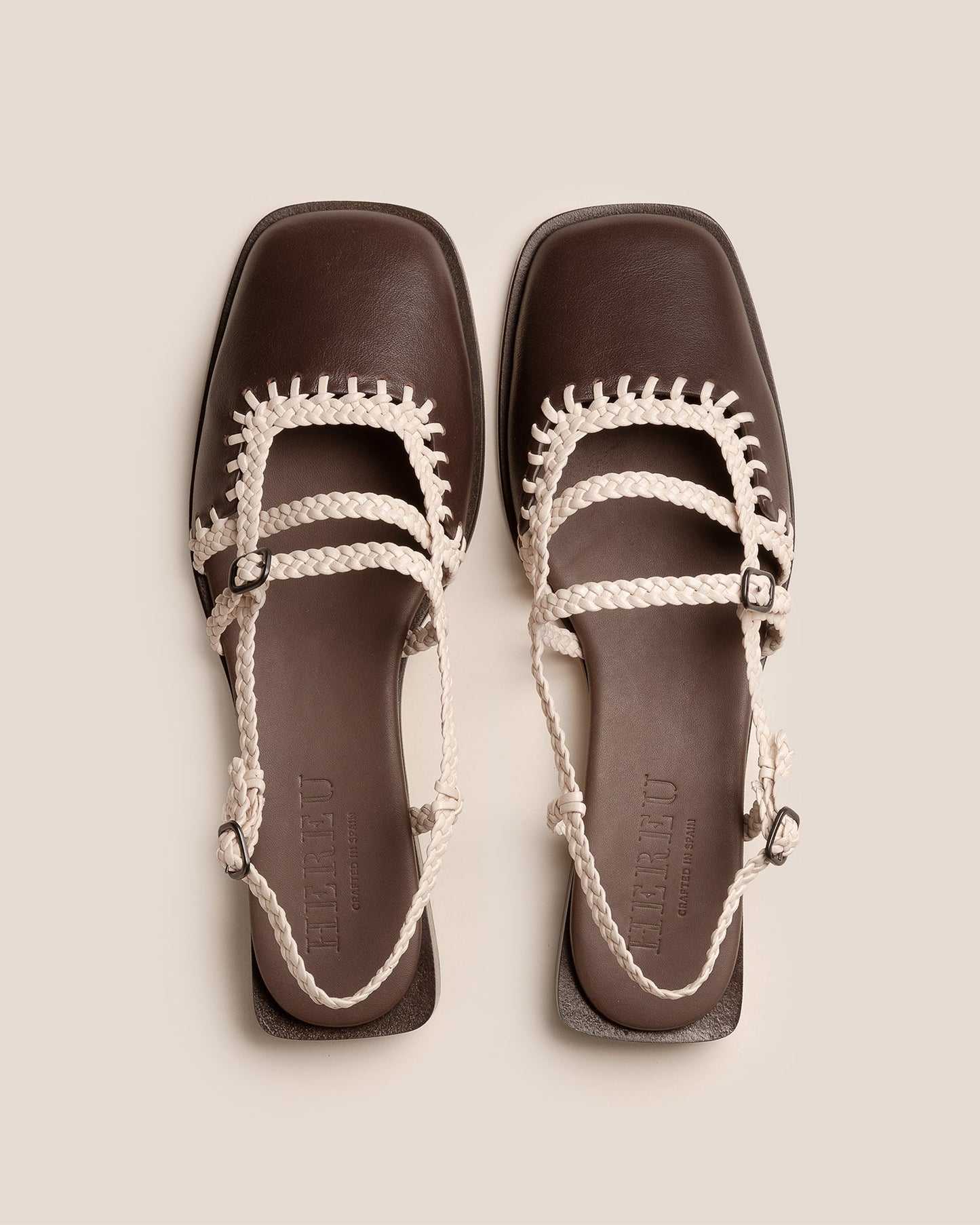 Hereu Online ADRATA - Woven Square-Toe Sandal - Women