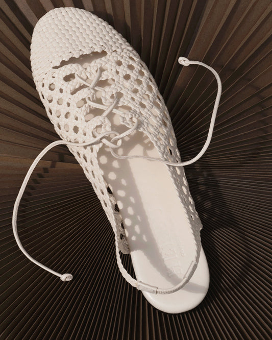 Hereu For sale SARDANA - Lace-up Woven Slingback Sandal - Women