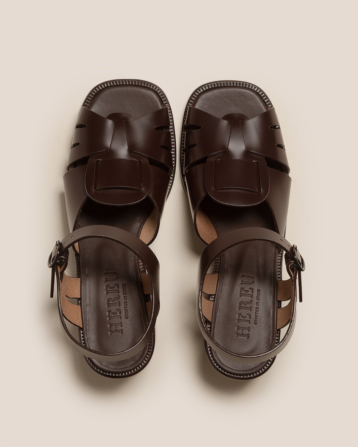 Hereu New ANCORA SQUARED HEELED - Open-Toe Fisherman Sandal - Women
