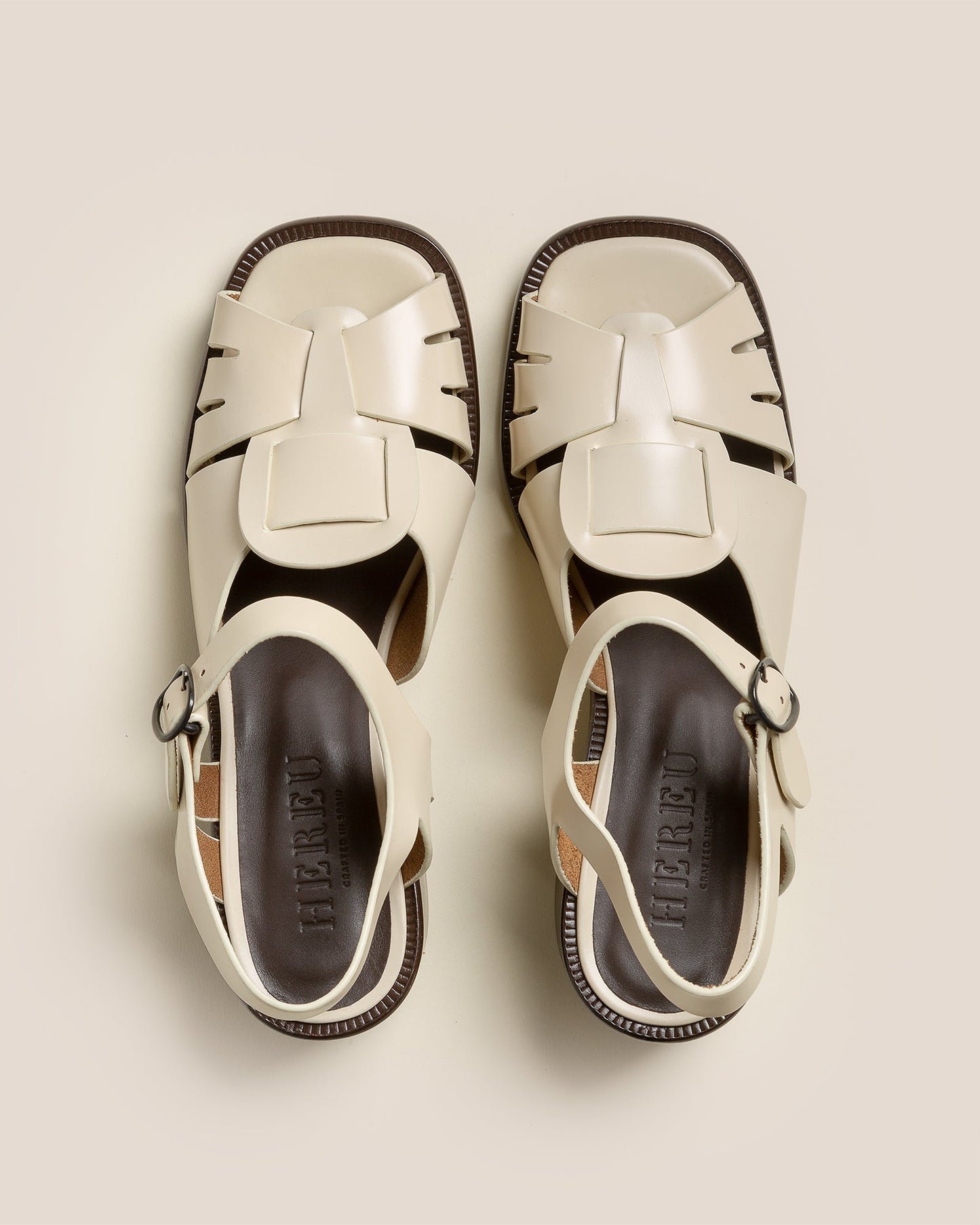 Hereu US ANCORA SQUARED HEELED - Open-Toe Fisherman Sandal - Women