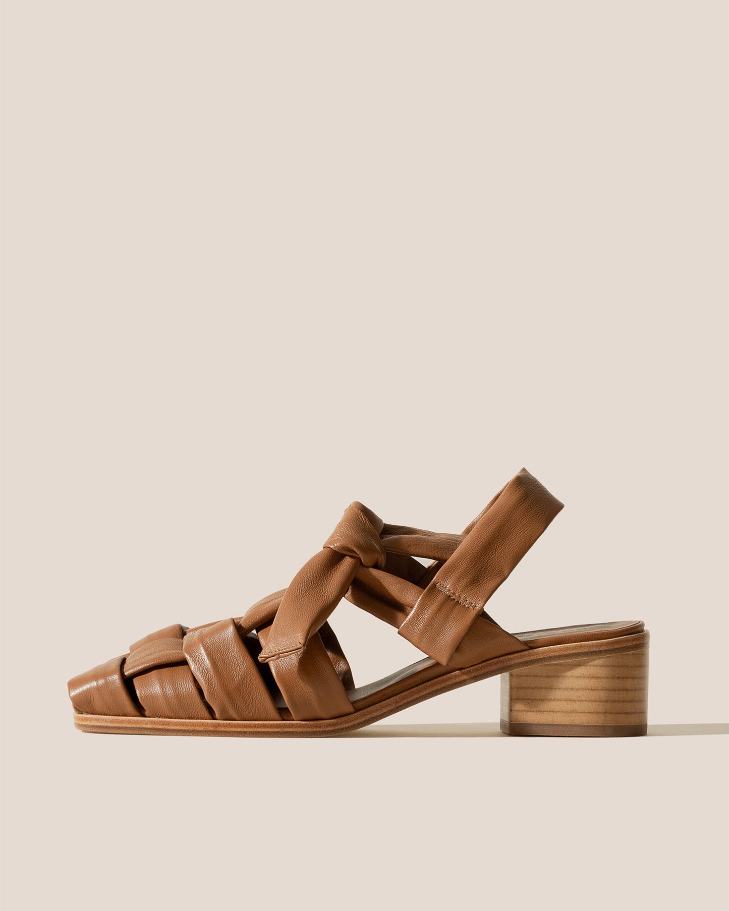 Hereu Online BENA HEELED - Interwoven Knotted T-bar Heeled Sandal - Women