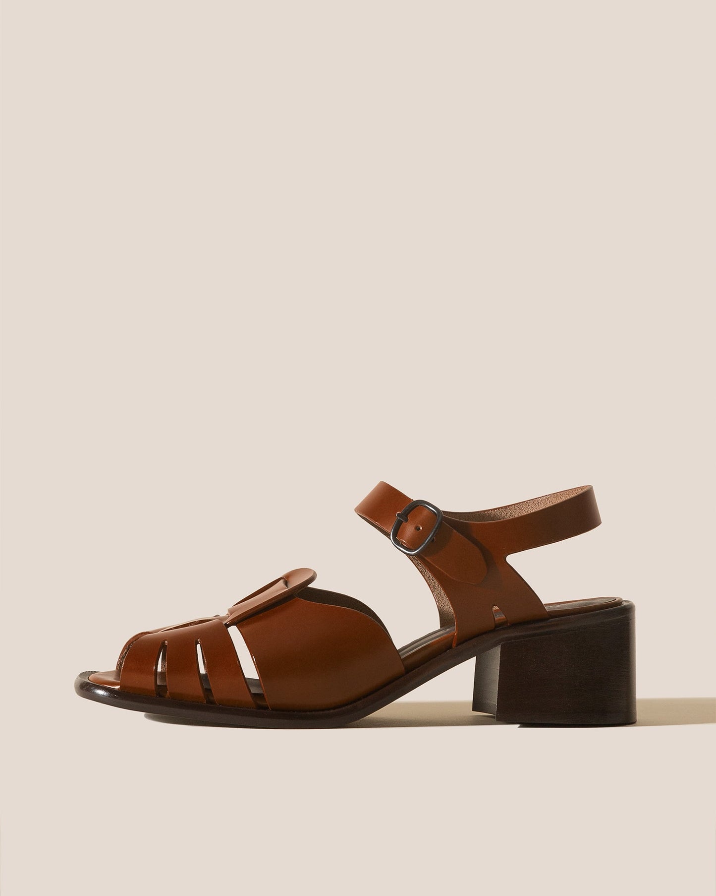 Hereu Outlet ANCORA SQUARED HEELED - Open-Toe Fisherman Sandal - Women
