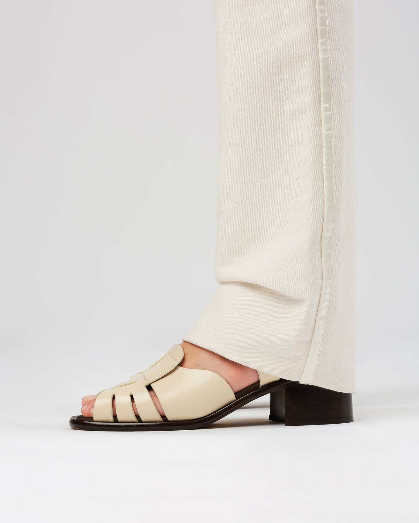 Hereu Outlet ANCORA SQUARED HEELED - Open-Toe Fisherman Sandal - Women