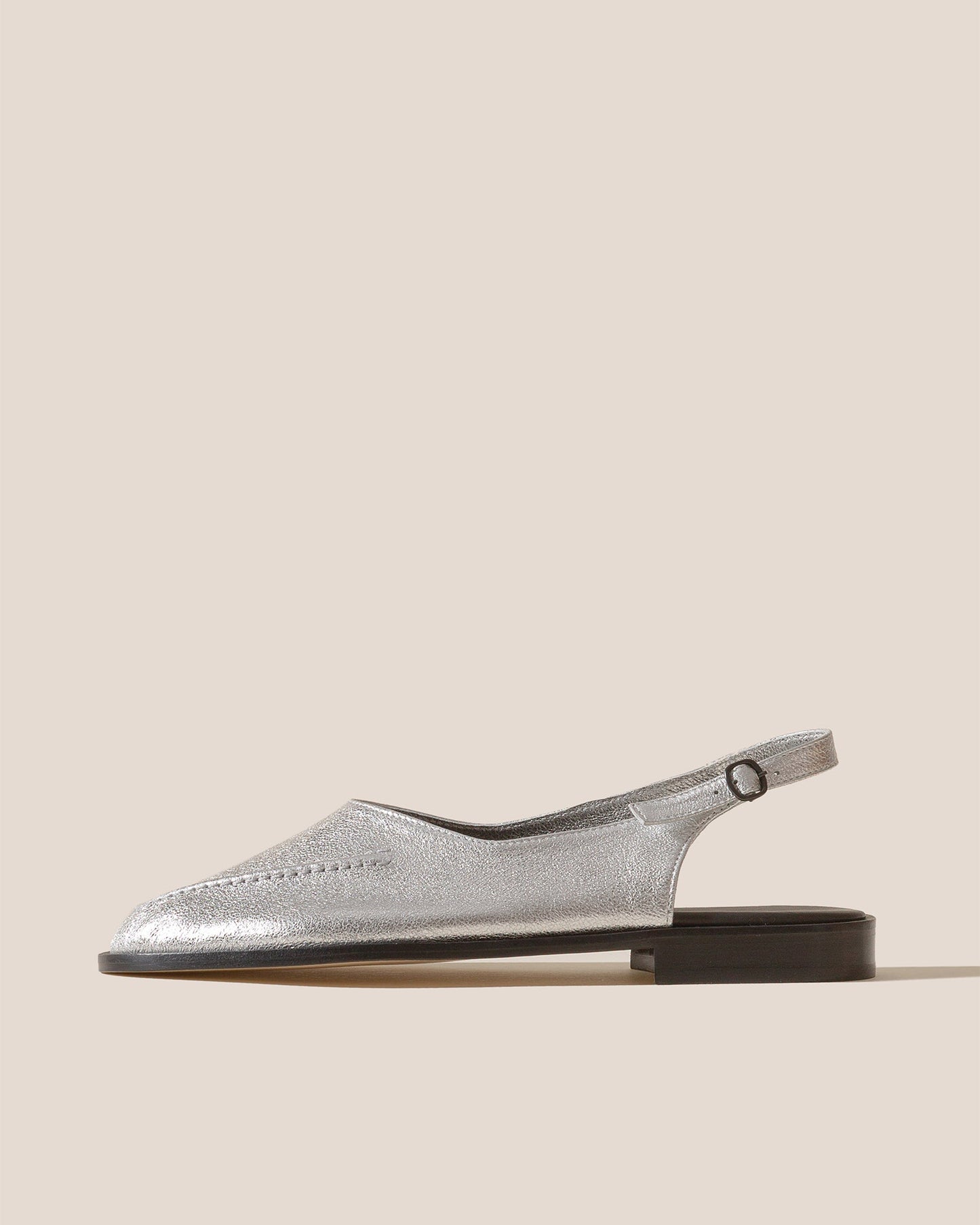 Hereu Discount JULIOL SLINGBACK METALLIC - High-Cut Deconstructed Slingback Loafer - Women