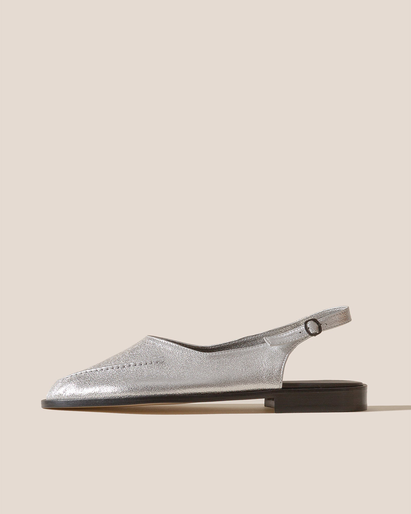 Hereu Discount JULIOL SLINGBACK METALLIC - High-Cut Deconstructed Slingback Loafer - Women