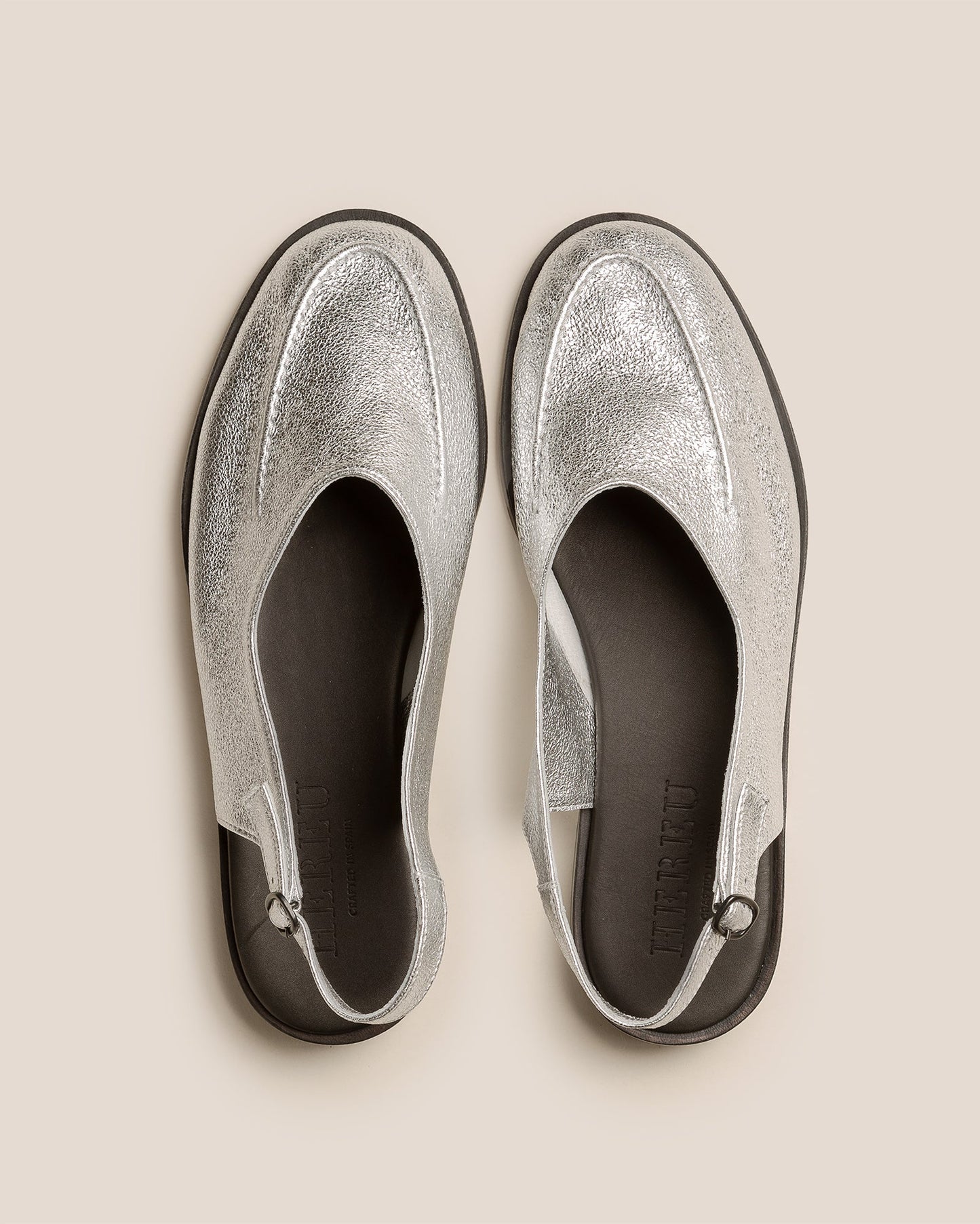 Hereu Discount JULIOL SLINGBACK METALLIC - High-Cut Deconstructed Slingback Loafer - Women