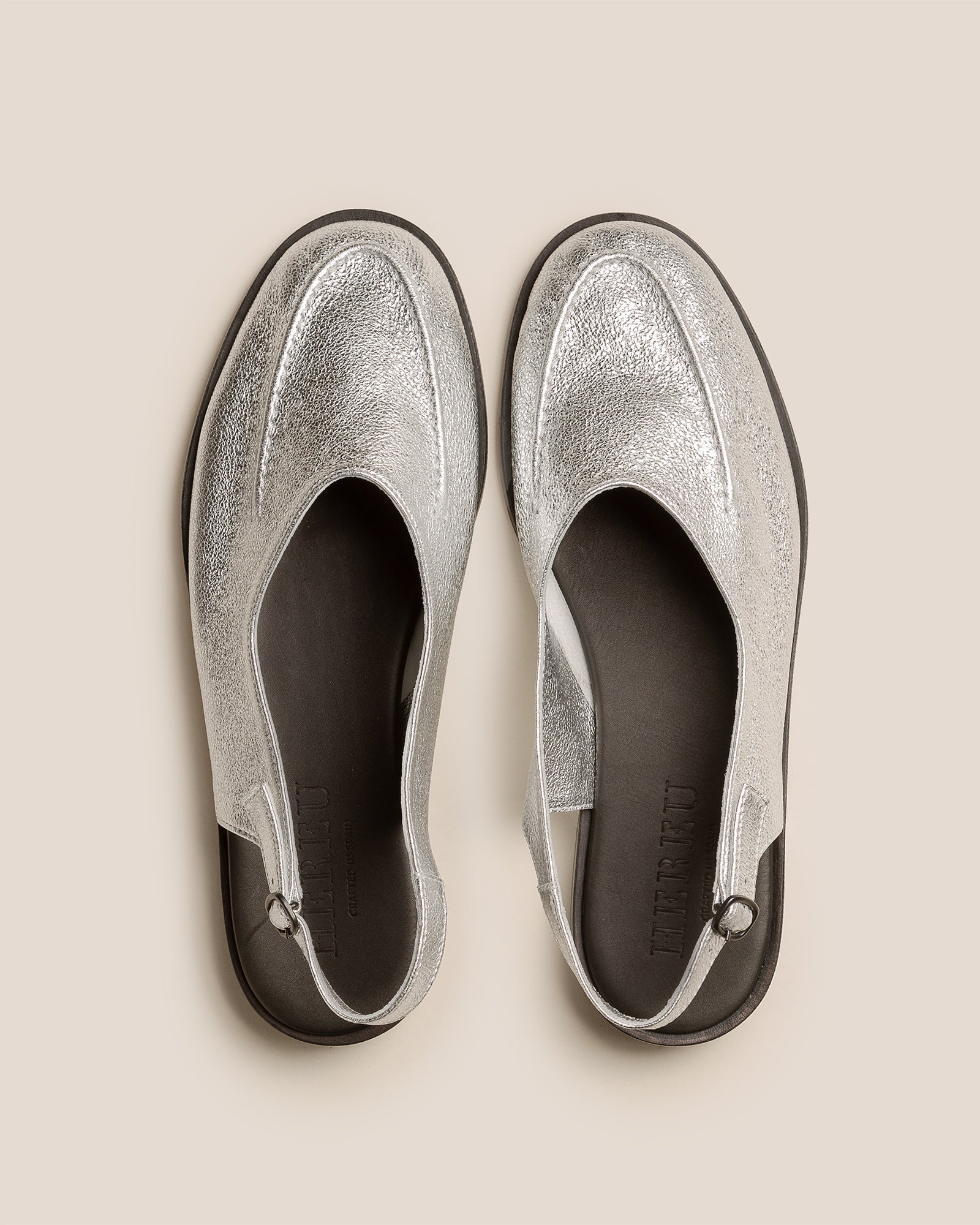 Hereu Discount JULIOL SLINGBACK METALLIC - High-Cut Deconstructed Slingback Loafer - Women