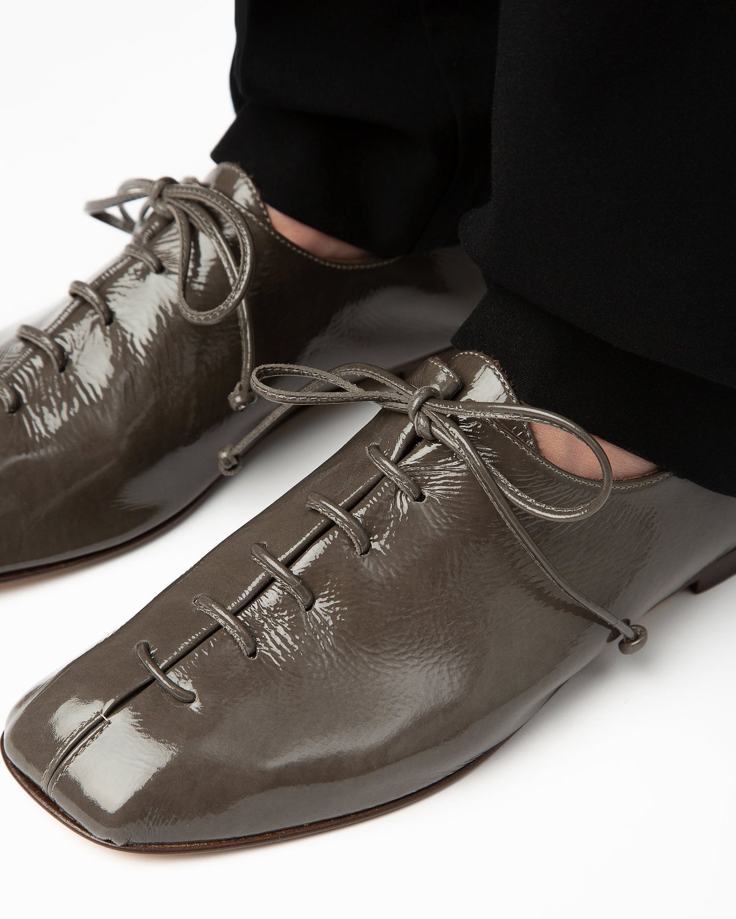 Hereu US PLEGADA CRINKLED GLOSSY - Deconstructed Lace-up Shoe - Women