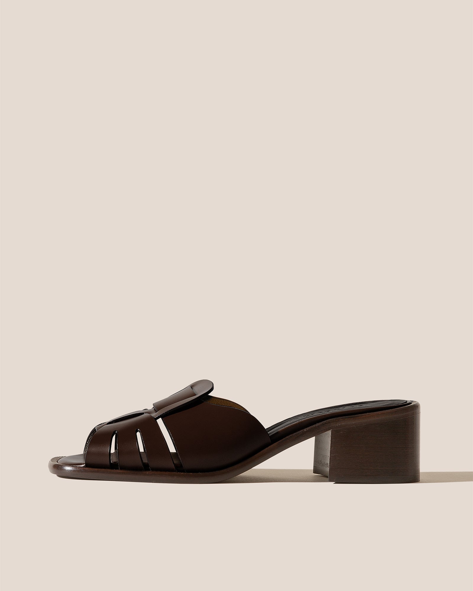 Hereu On sale ANCORA SQUARED HEELED SLIDE - Heeled Fisherman Slide - Women
