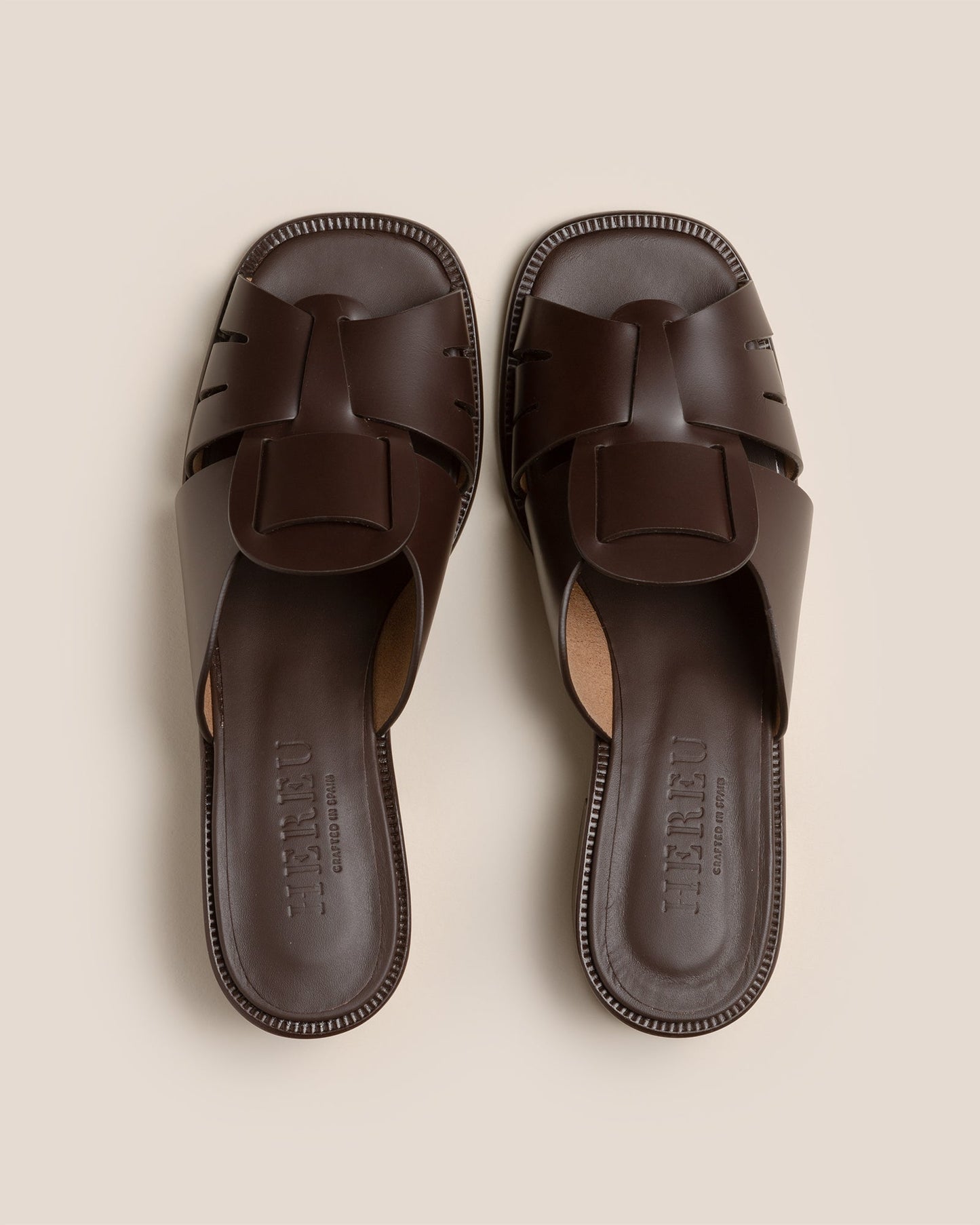 Hereu On sale ANCORA SQUARED HEELED SLIDE - Heeled Fisherman Slide - Women