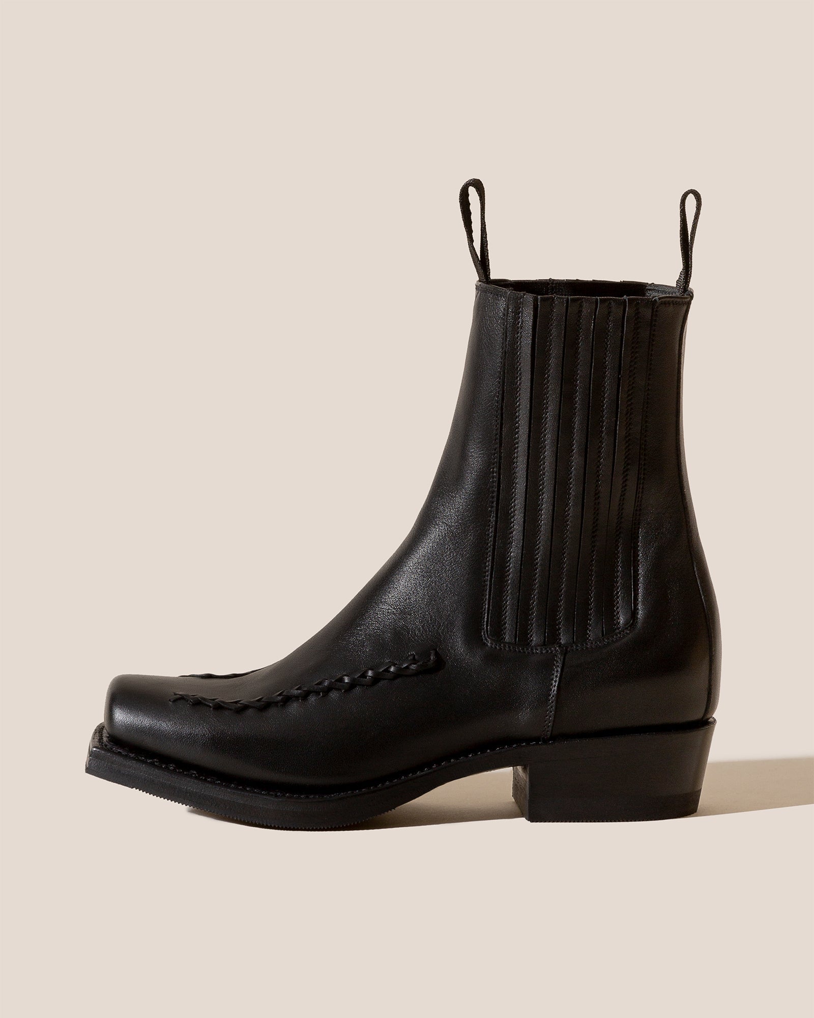 Hereu Outlet AGULLA - Square-Toe Braided Detail Chelsea Boot - Women