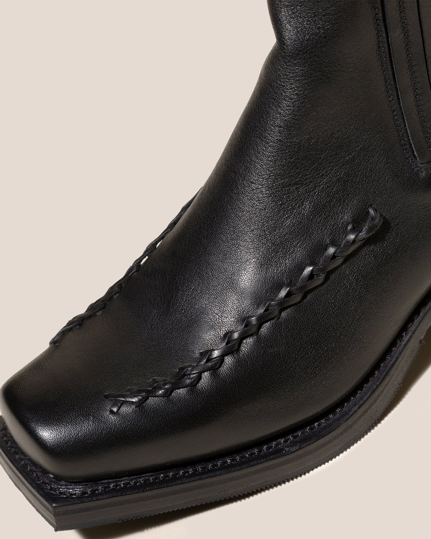 Hereu Outlet AGULLA - Square-Toe Braided Detail Chelsea Boot - Women