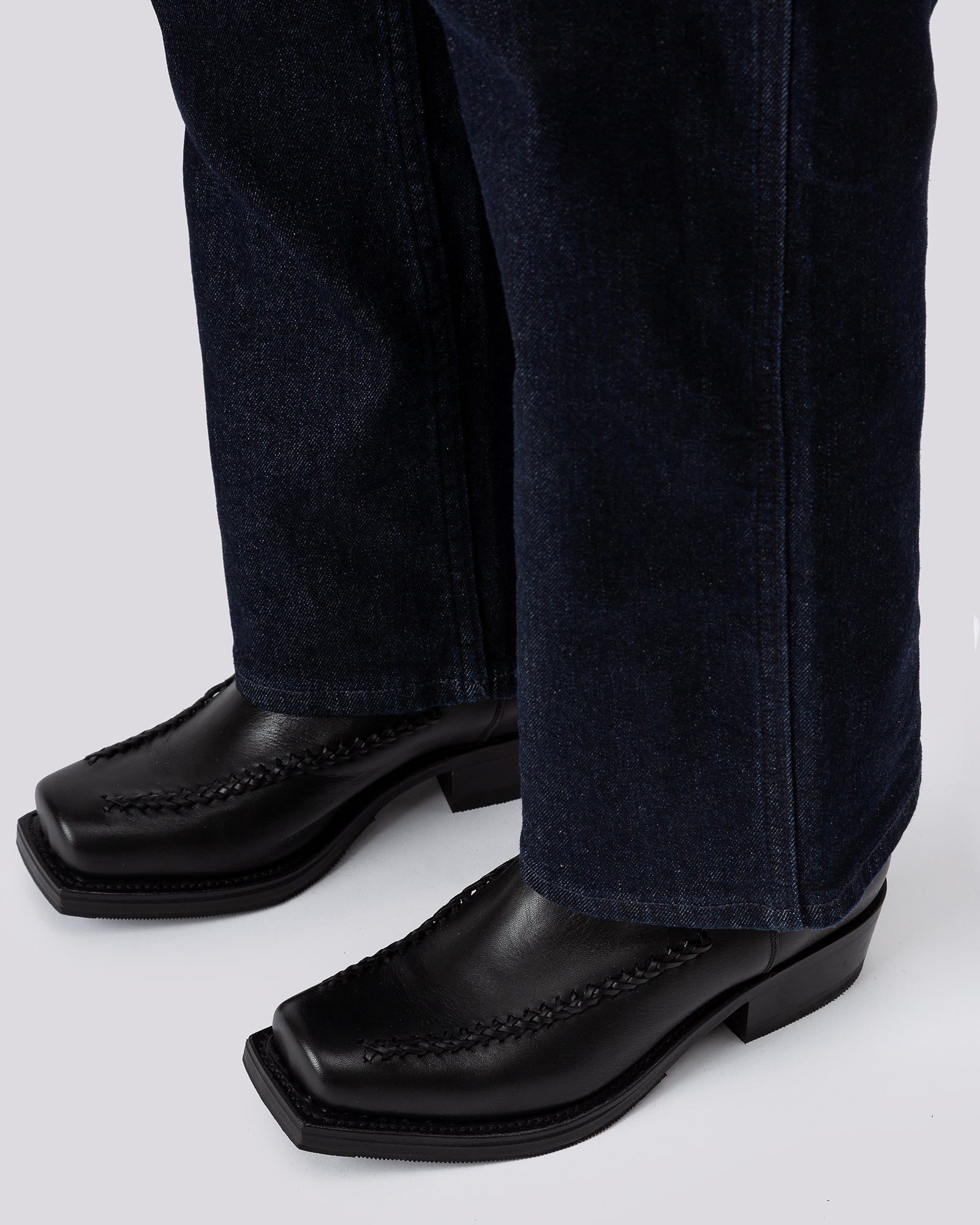 Hereu Outlet AGULLA - Square-Toe Braided Detail Chelsea Boot - Women