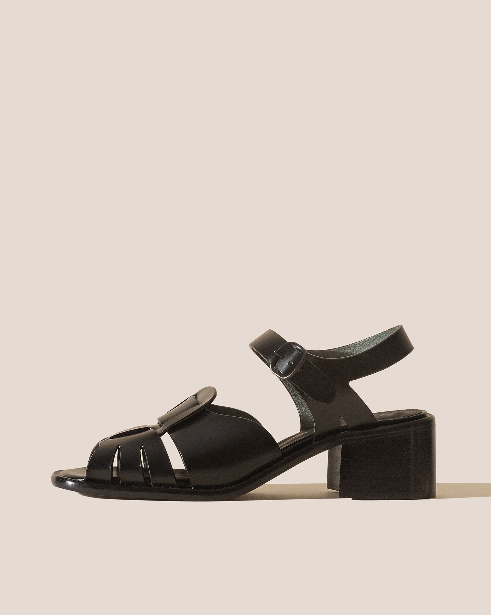 Hereu Discount ANCORA SQUARED HEELED - Open-Toe Fisherman Sandal - Women