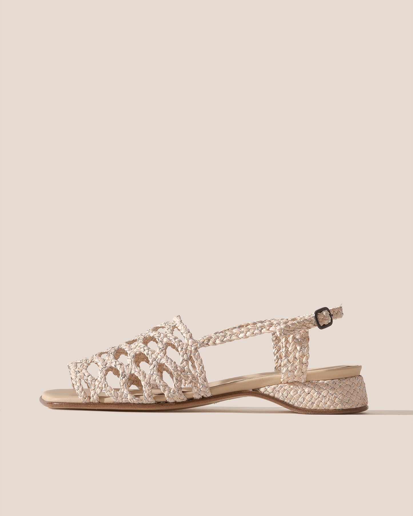 Hereu On sale ALZIRA RAFFIA LUREX - Woven Slingback Sandal - Women