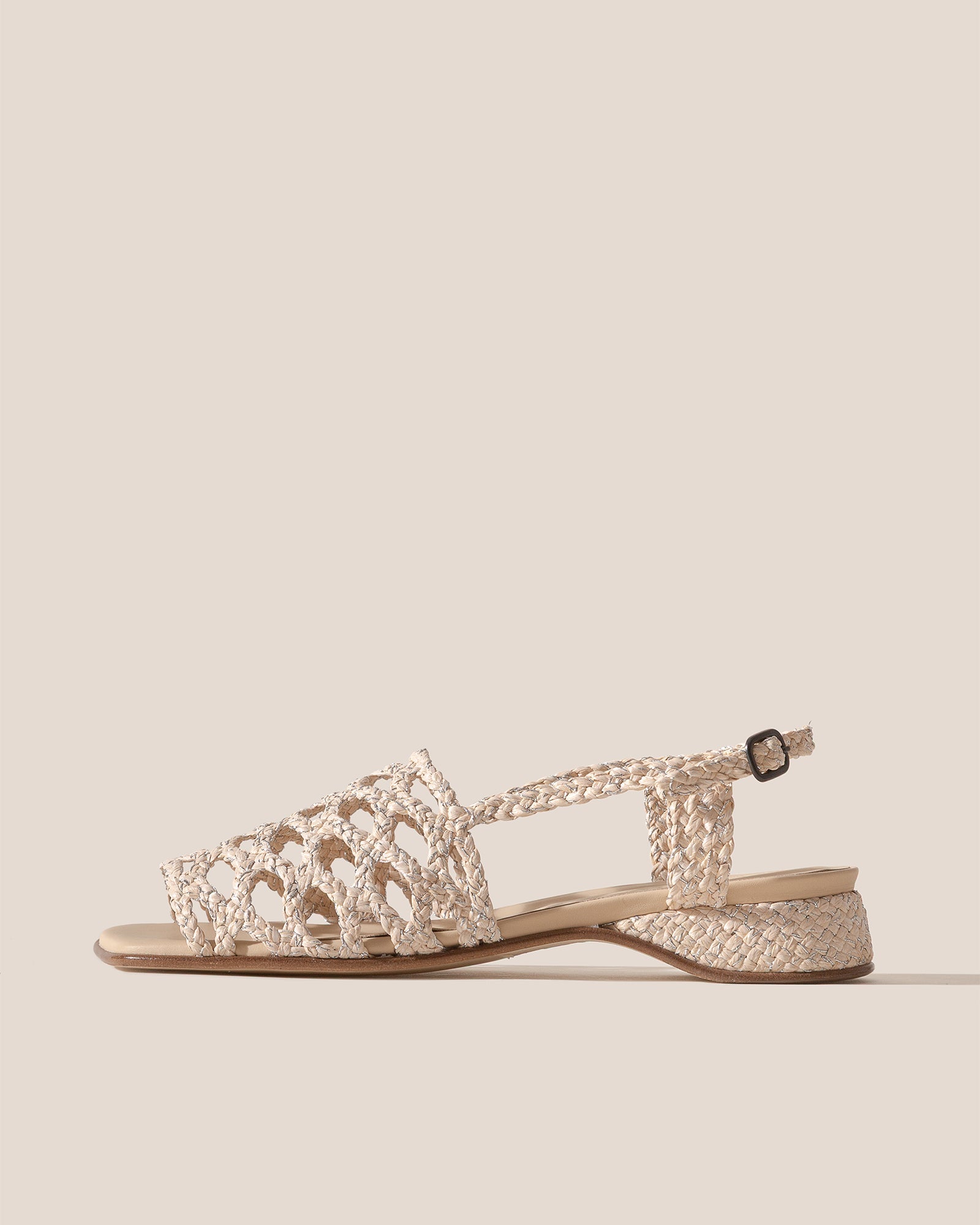 Hereu On sale ALZIRA RAFFIA LUREX - Woven Slingback Sandal - Women