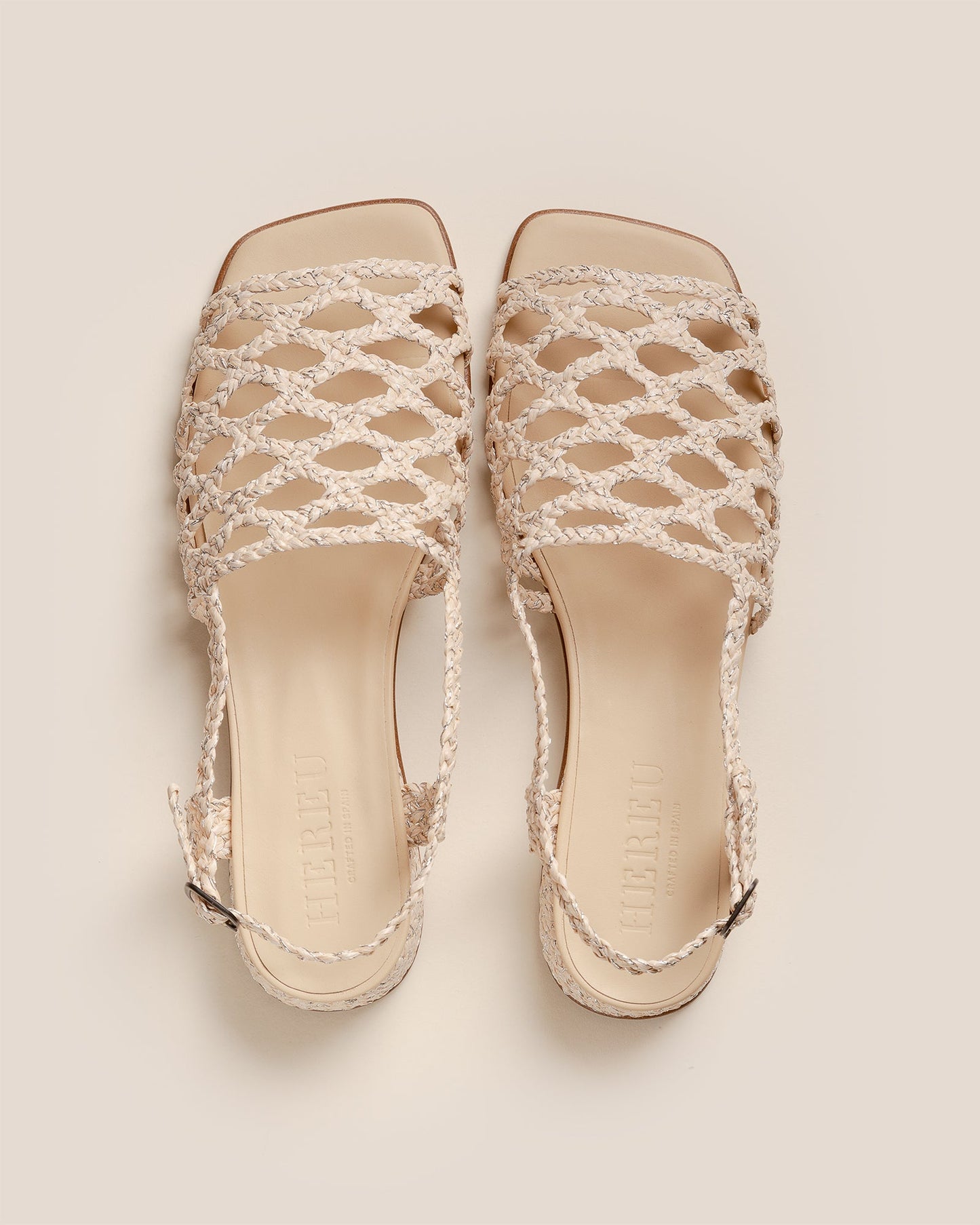 Hereu On sale ALZIRA RAFFIA LUREX - Woven Slingback Sandal - Women