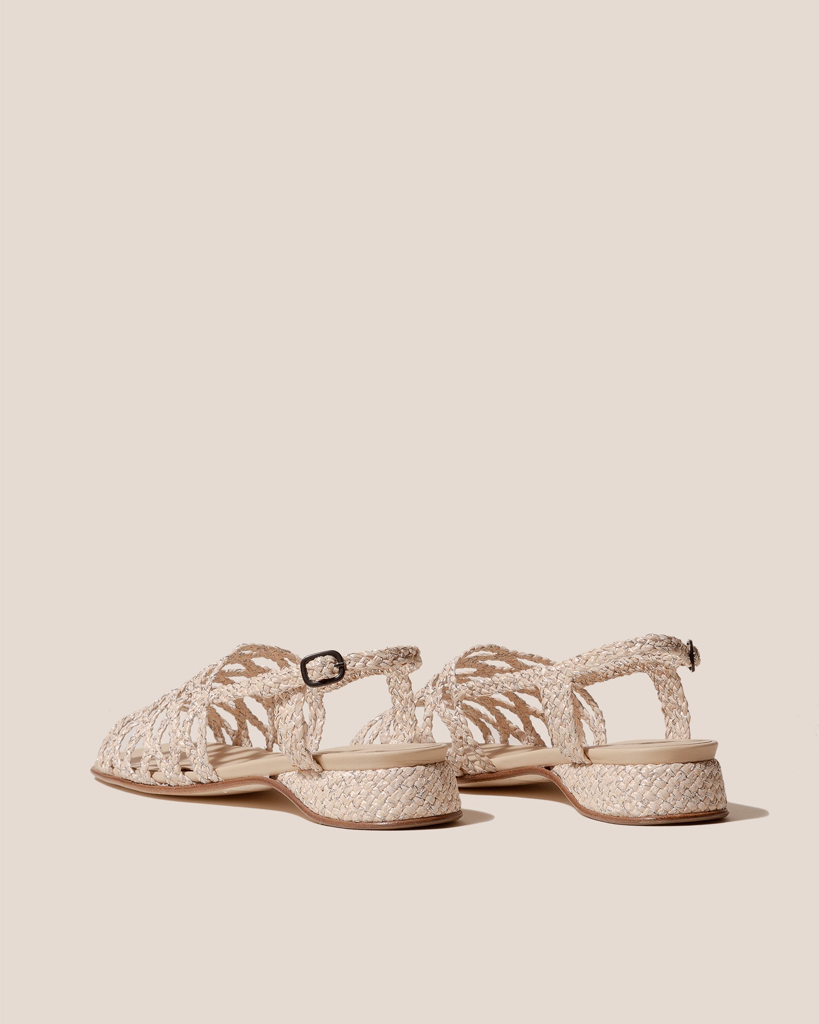 Hereu On sale ALZIRA RAFFIA LUREX - Woven Slingback Sandal - Women