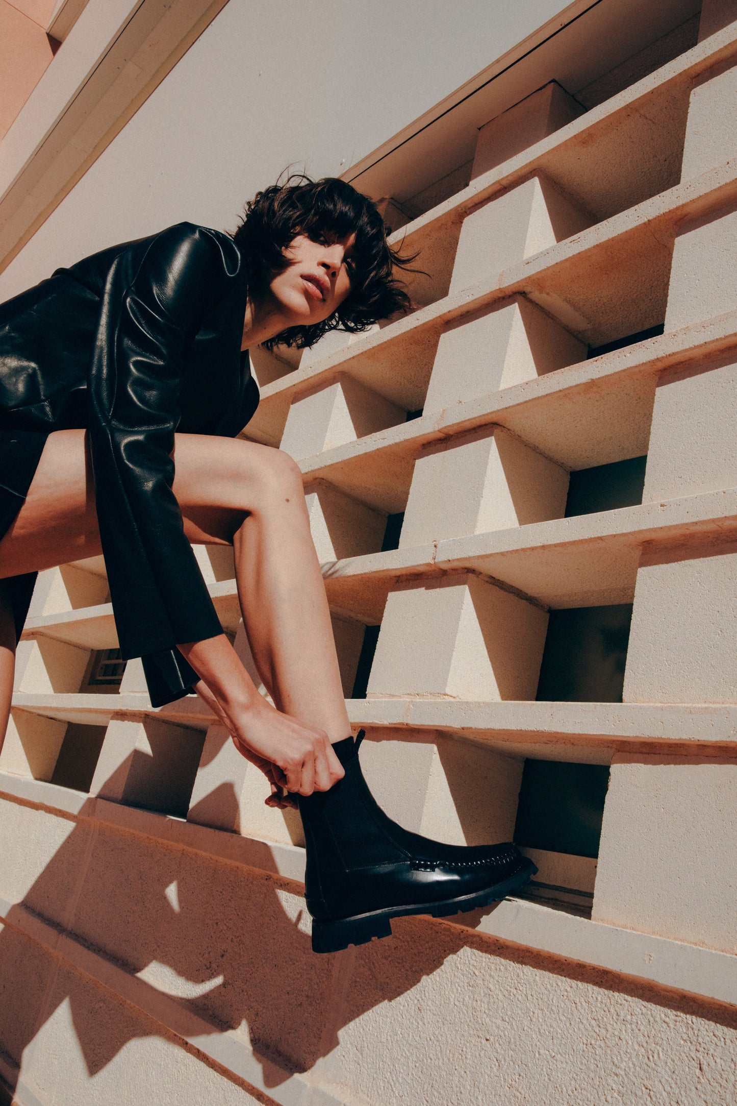 Hereu Online ALDA SPORT - Tread Sole Low-Calf Chelsea Boot - Women
