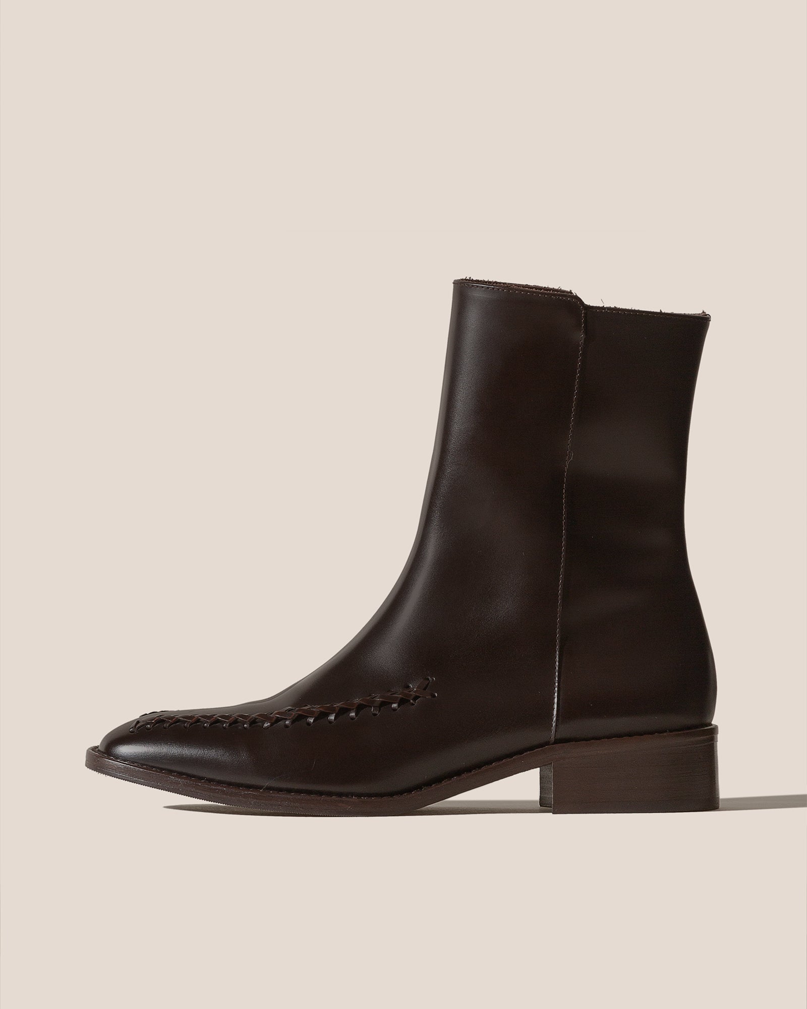 Hereu For sale METLA POLISHED - Almond Toe Mid Calf Boot - Women