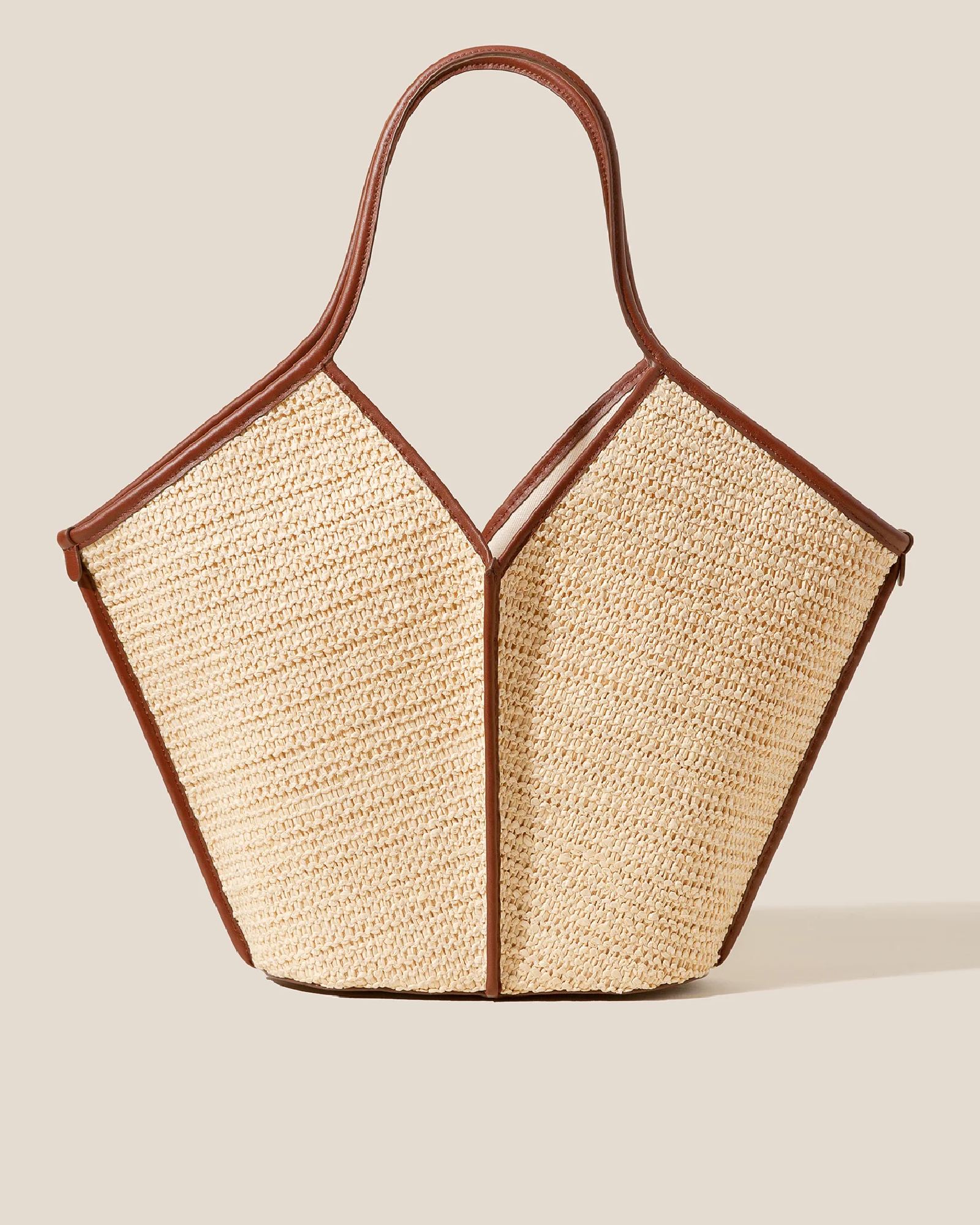 Hereu CALELLA RAFFIA - Leather-trimmed Tote Bag - Women|Men