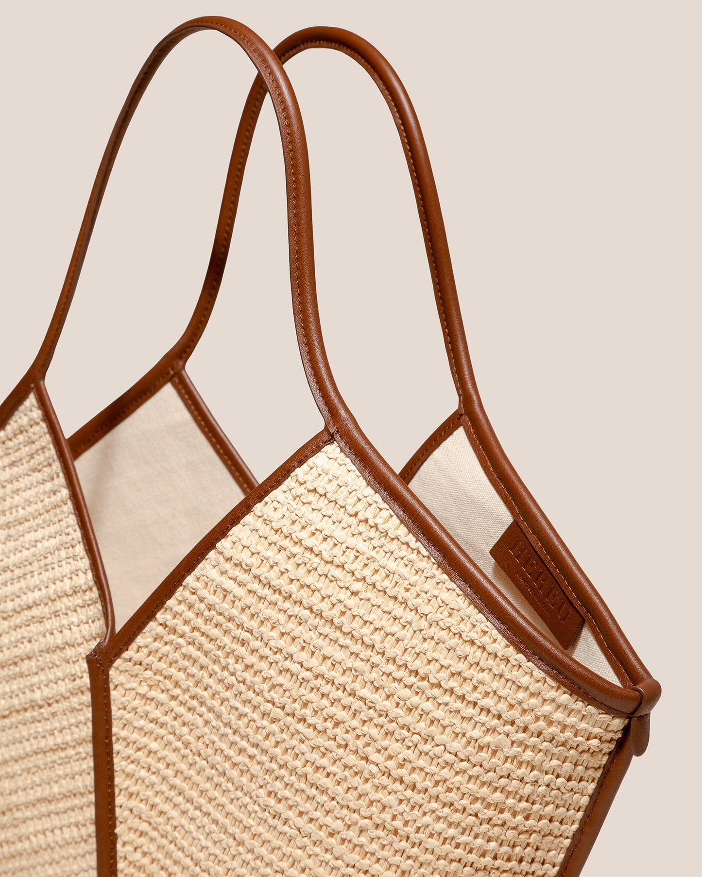Hereu CALELLA RAFFIA - Leather-trimmed Tote Bag - Women|Men