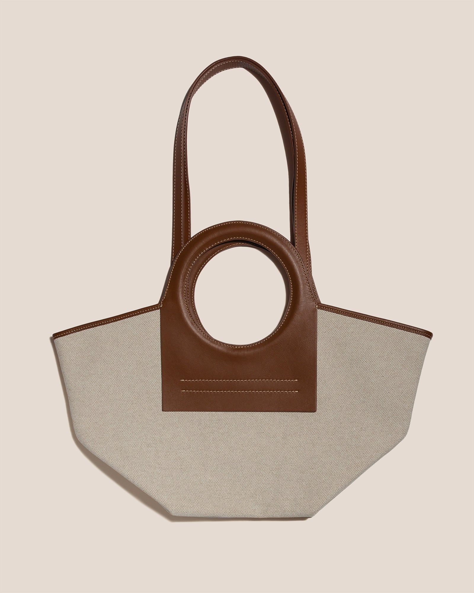Hereu Outlet CALA S - Leather-trimmed Canvas Tote Bag - Women|Men