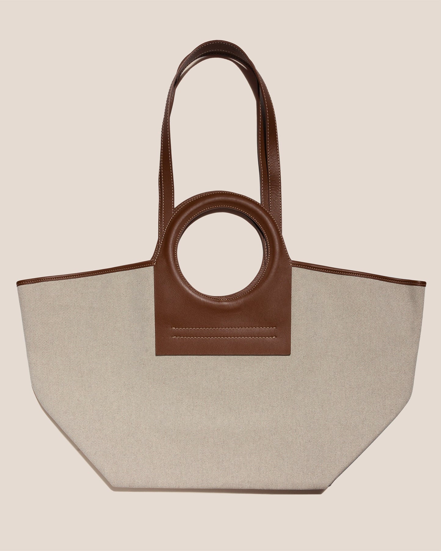 Hereu Discount CALA L - Leather-trimmed Canvas Tote Bag - Women|Men