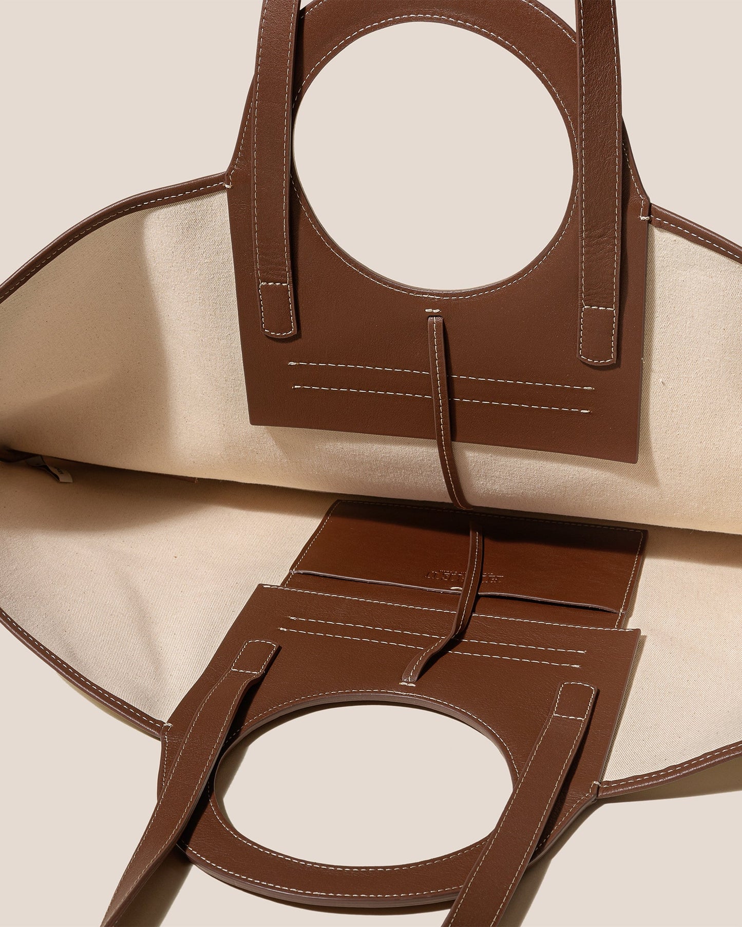 Hereu Discount CALA L - Leather-trimmed Canvas Tote Bag - Women|Men