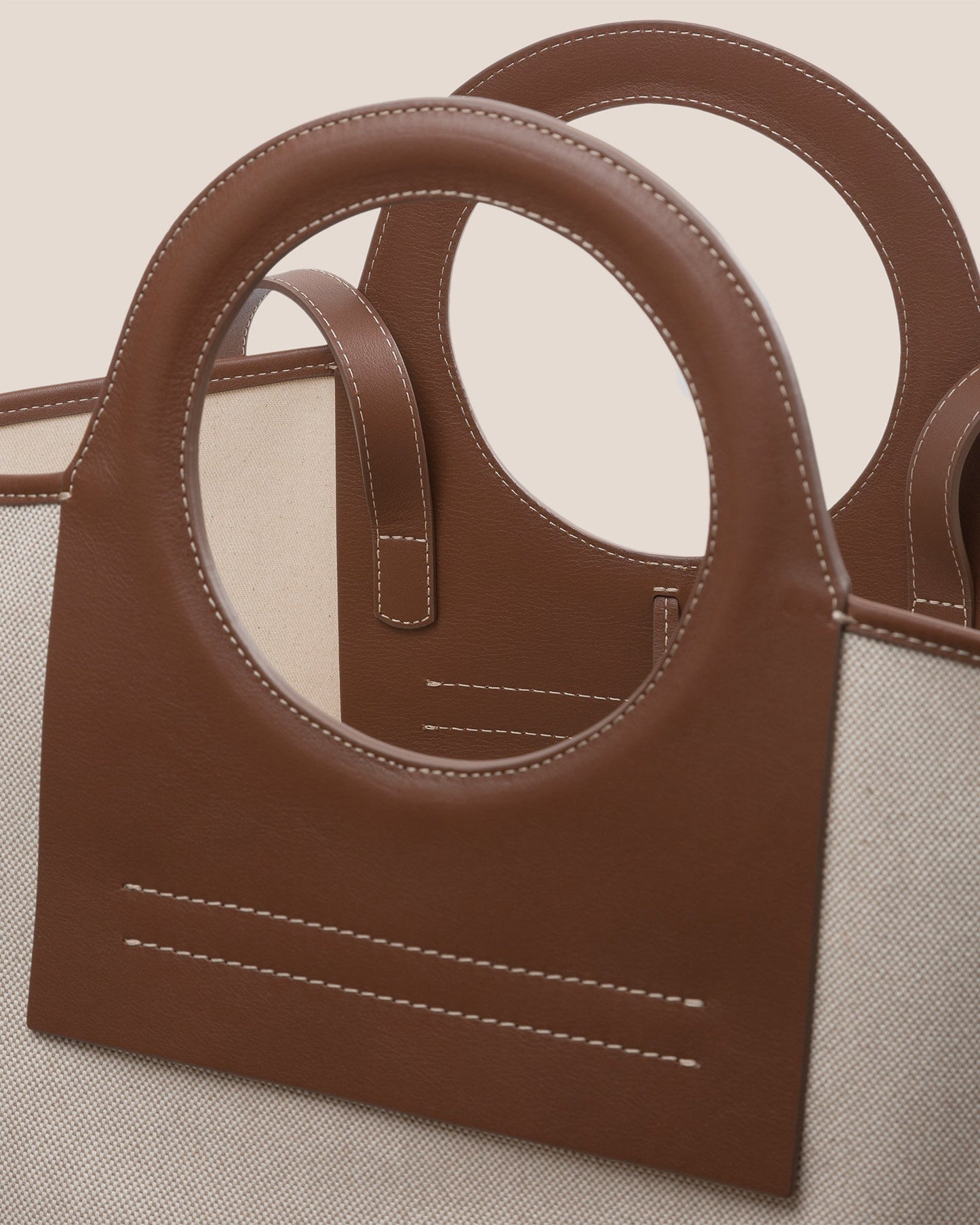 Hereu Discount CALA L - Leather-trimmed Canvas Tote Bag - Women|Men