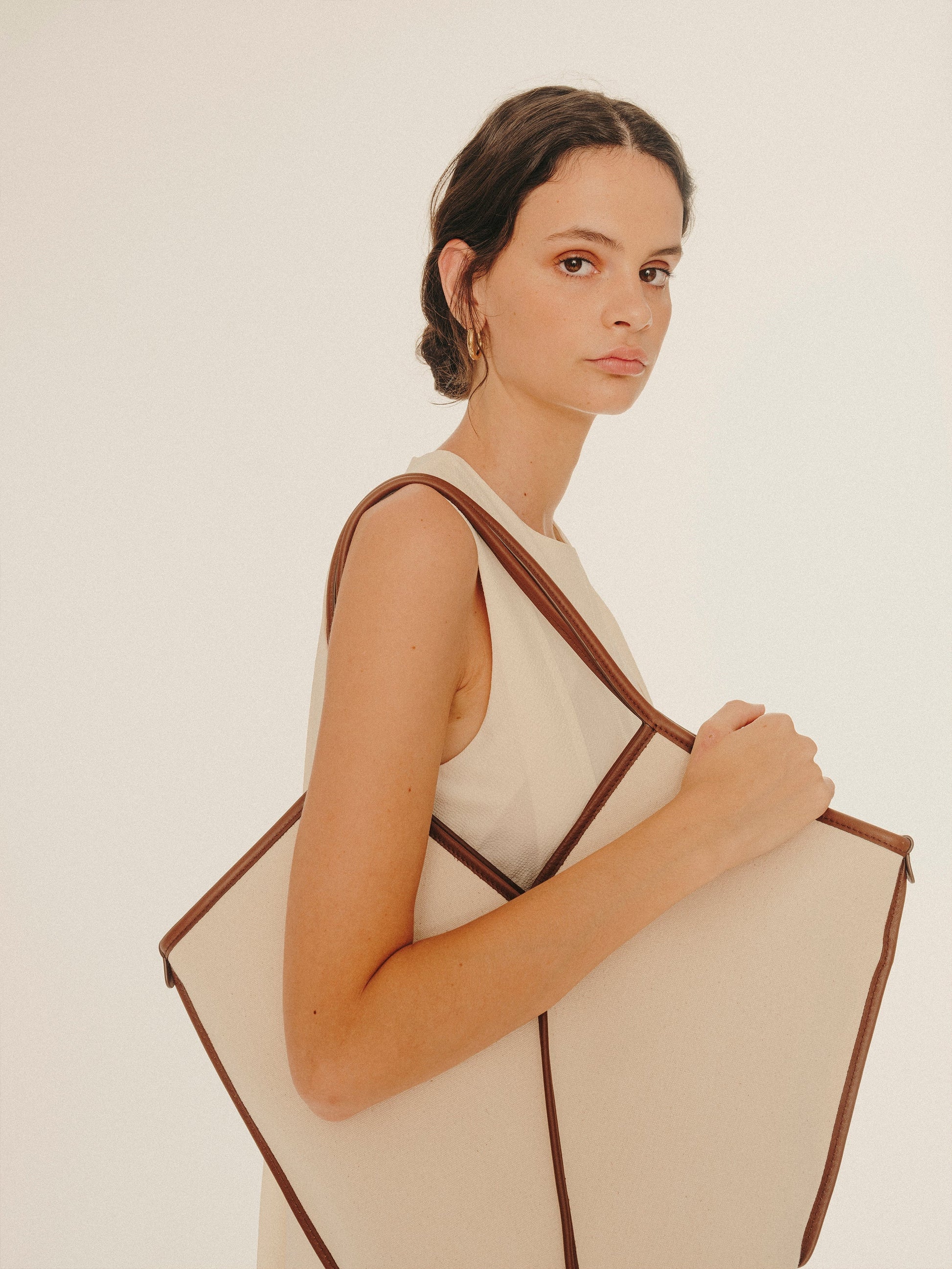 Hereu New CALELLA - Leather-trimmed Organic Cotton Tote Bag - Women|Men