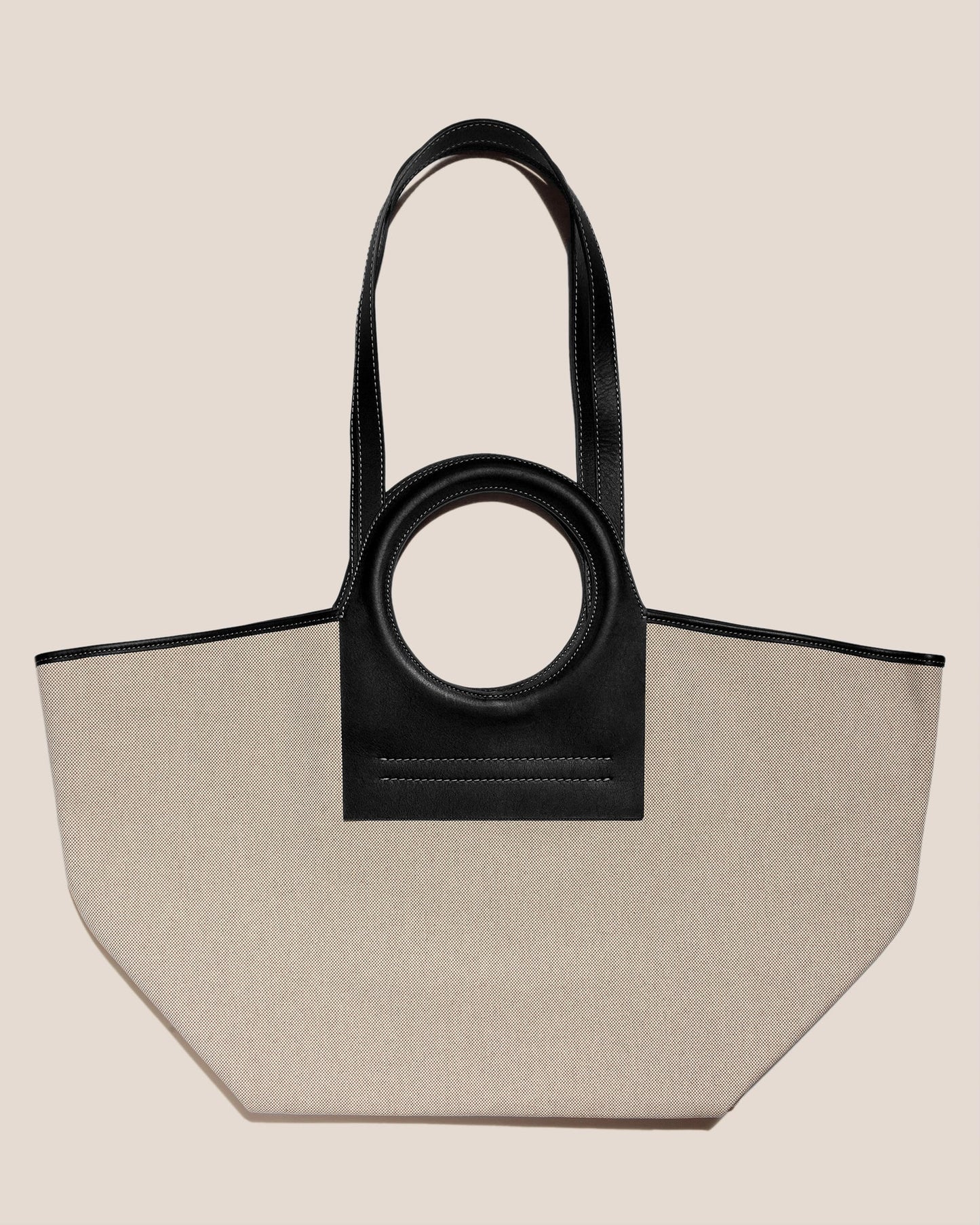 Hereu Hot Sale CALA L - Leather-trimmed Canvas Tote Bag - Women|Men